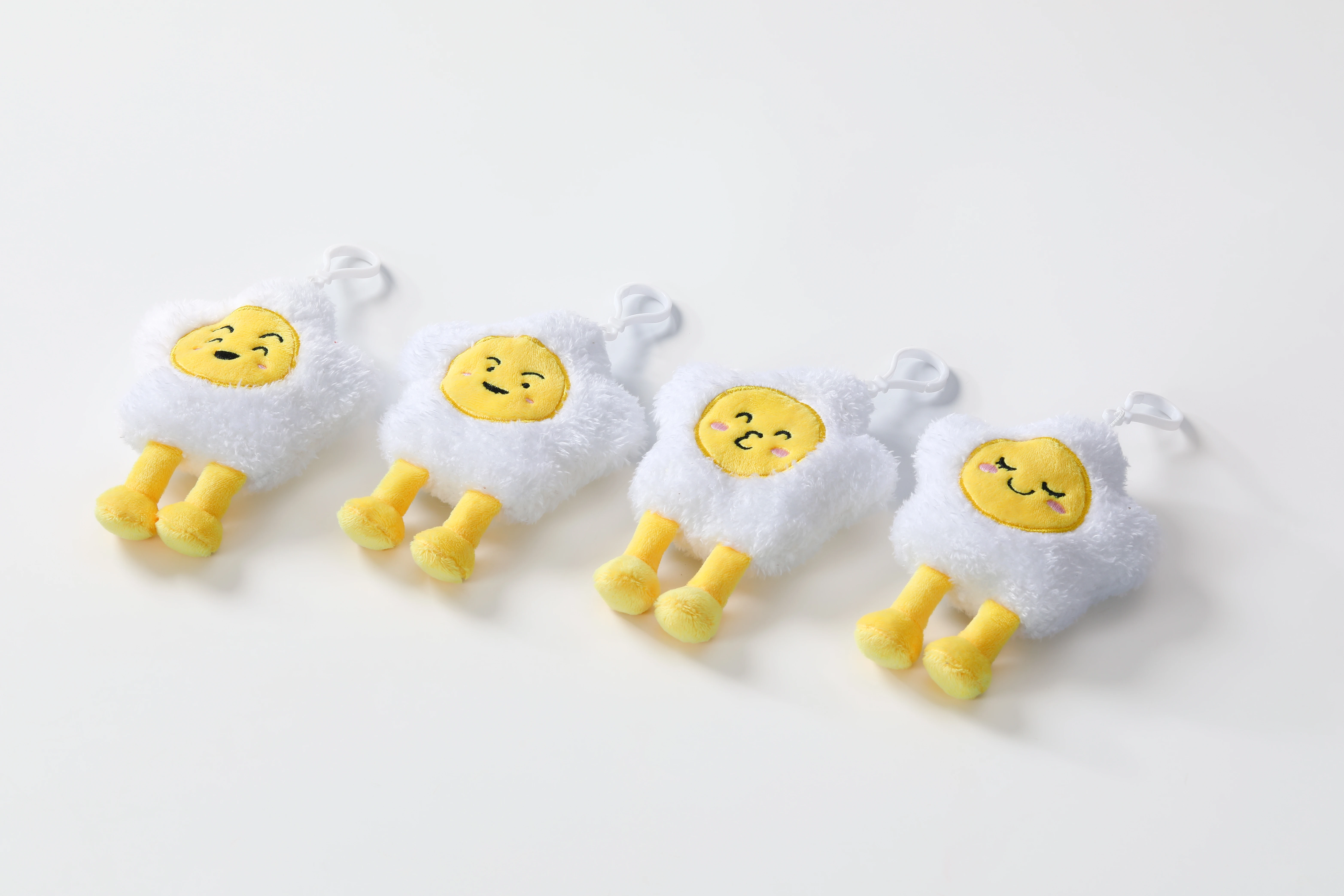 11 CM Fried Egg Plush Keychain Assortment (Expression Series)