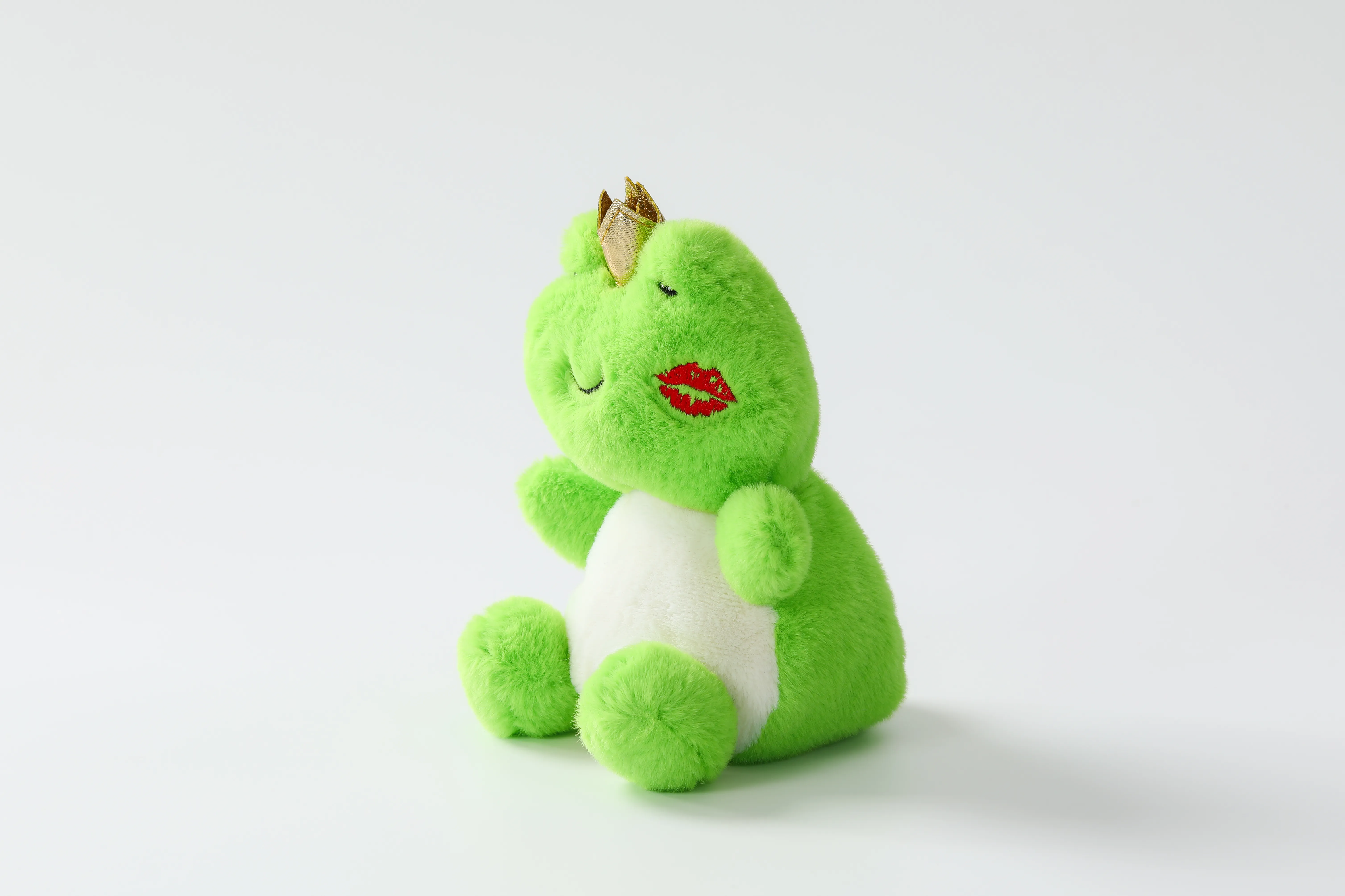 13cm Frog Prince Plush with Crown