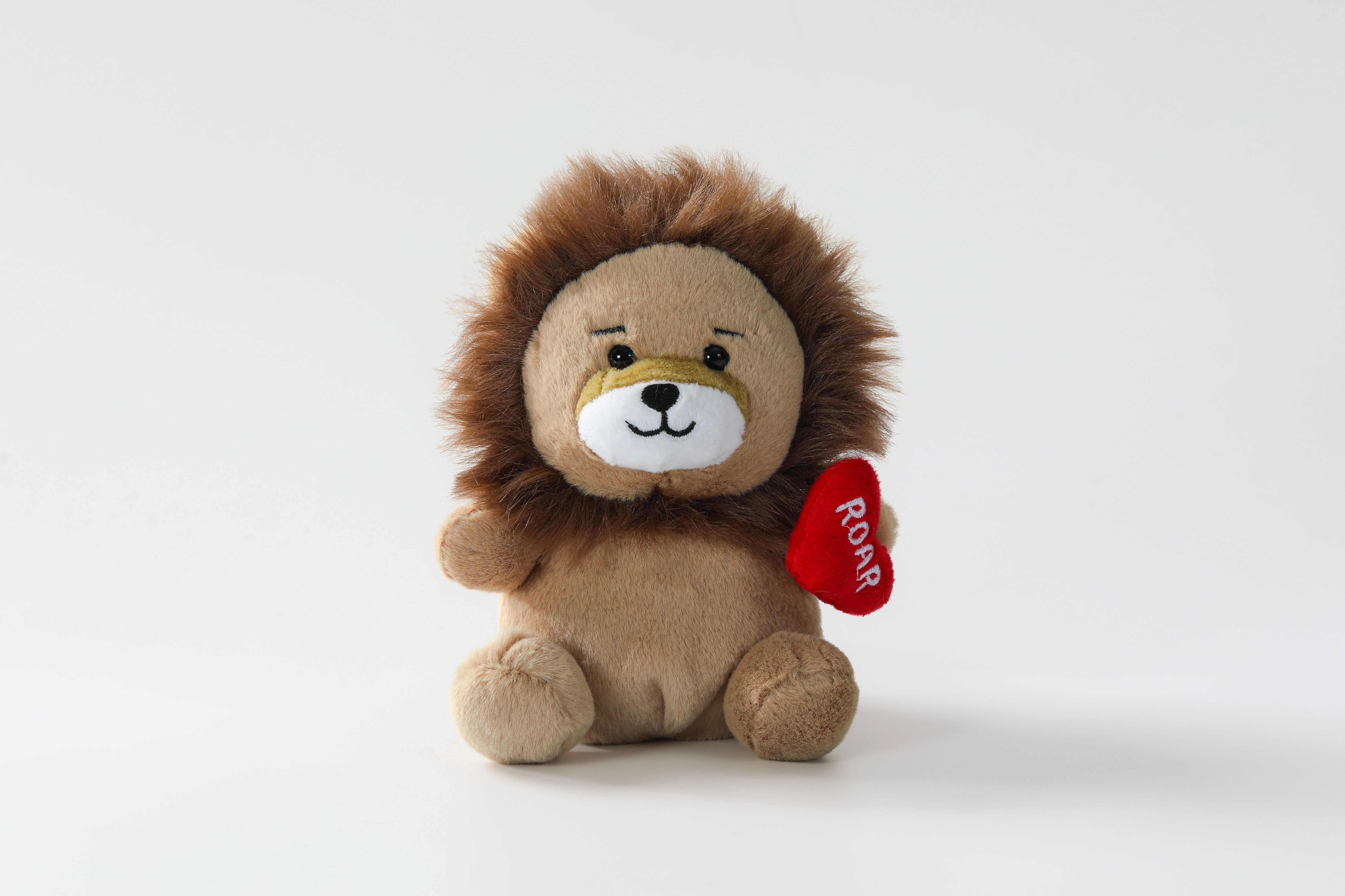 13cm Lion Plush Toy with "ROAR" Heart
