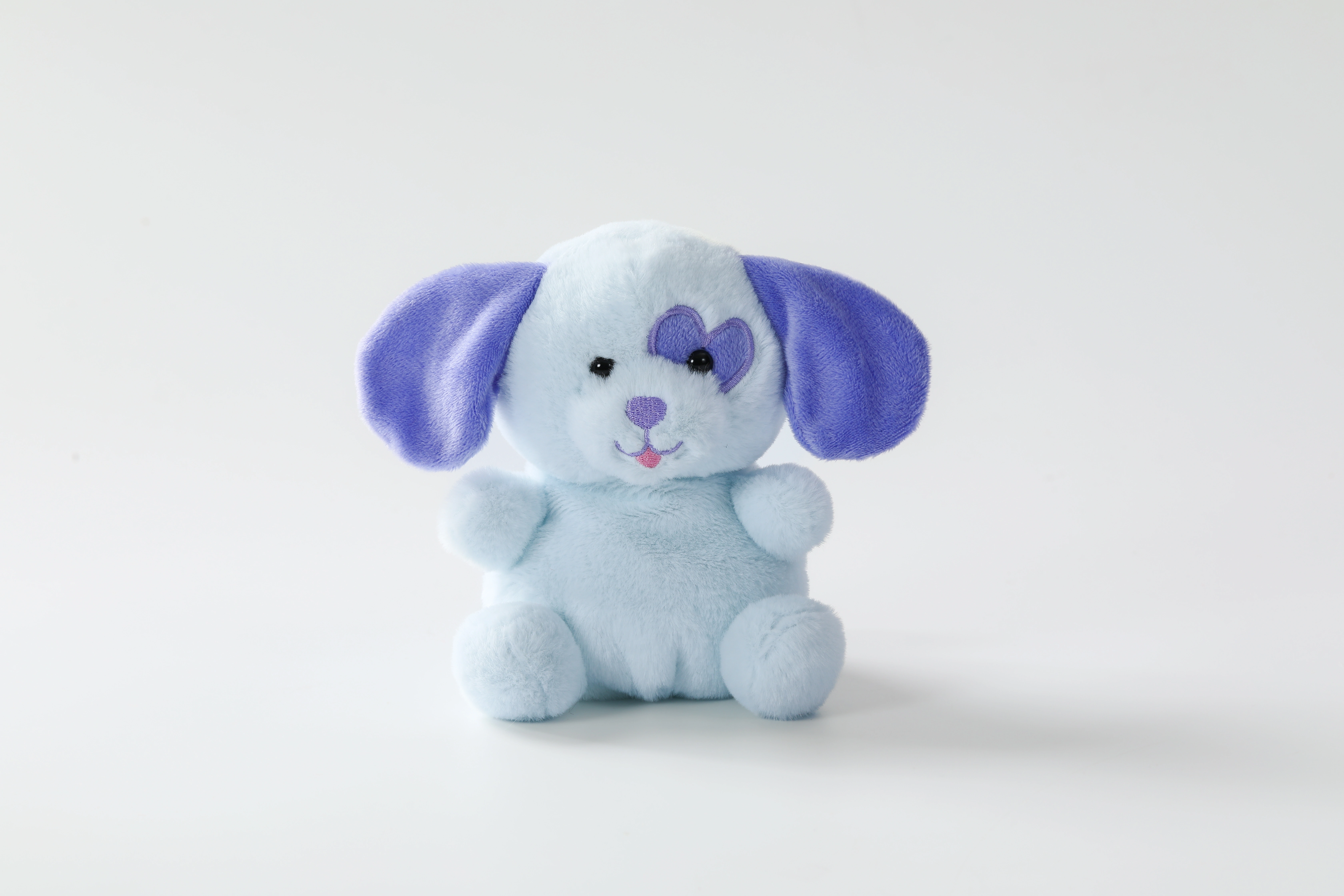 13cm Blue Scruff Plush Dog