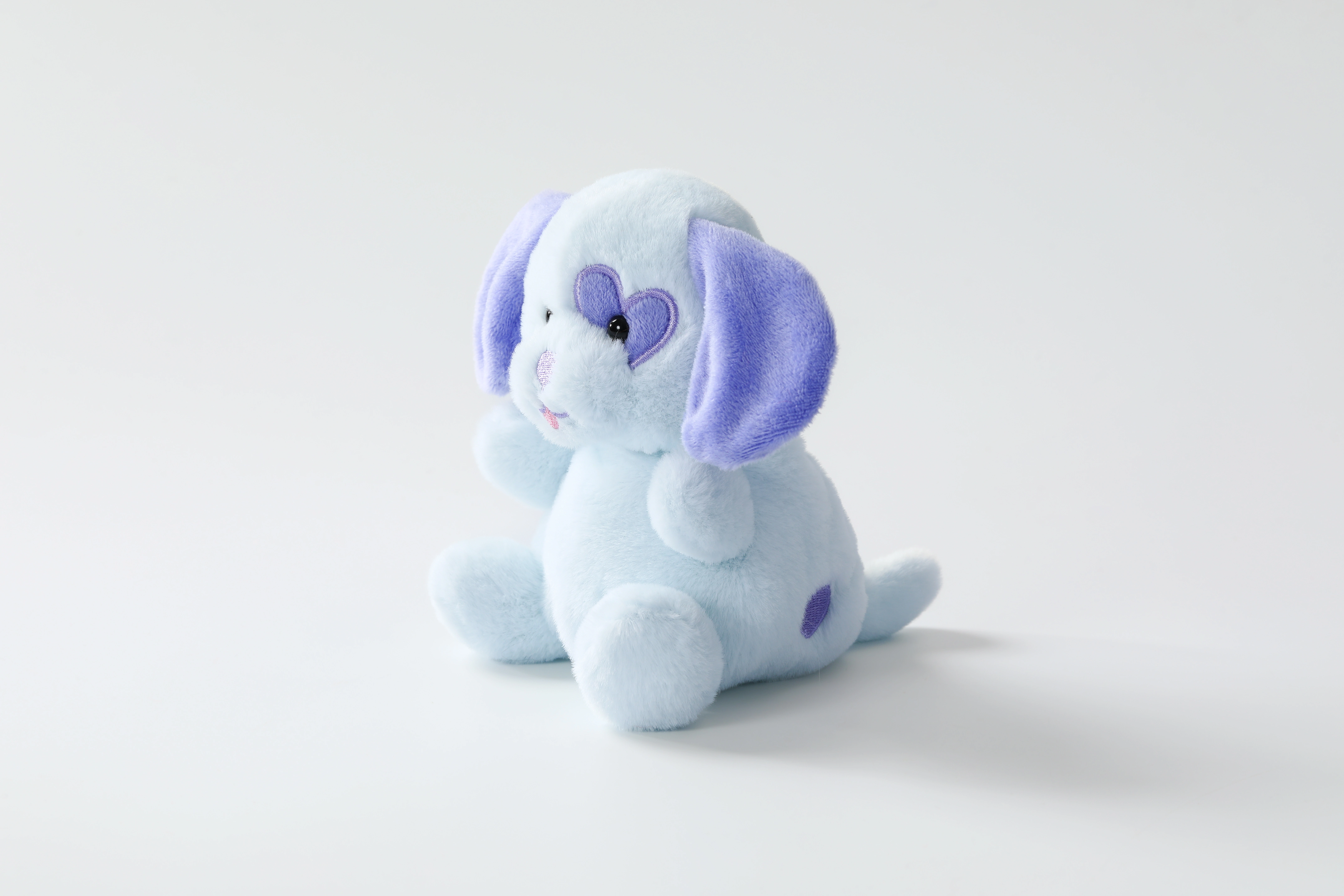 13cm Blue Scruff Plush Dog