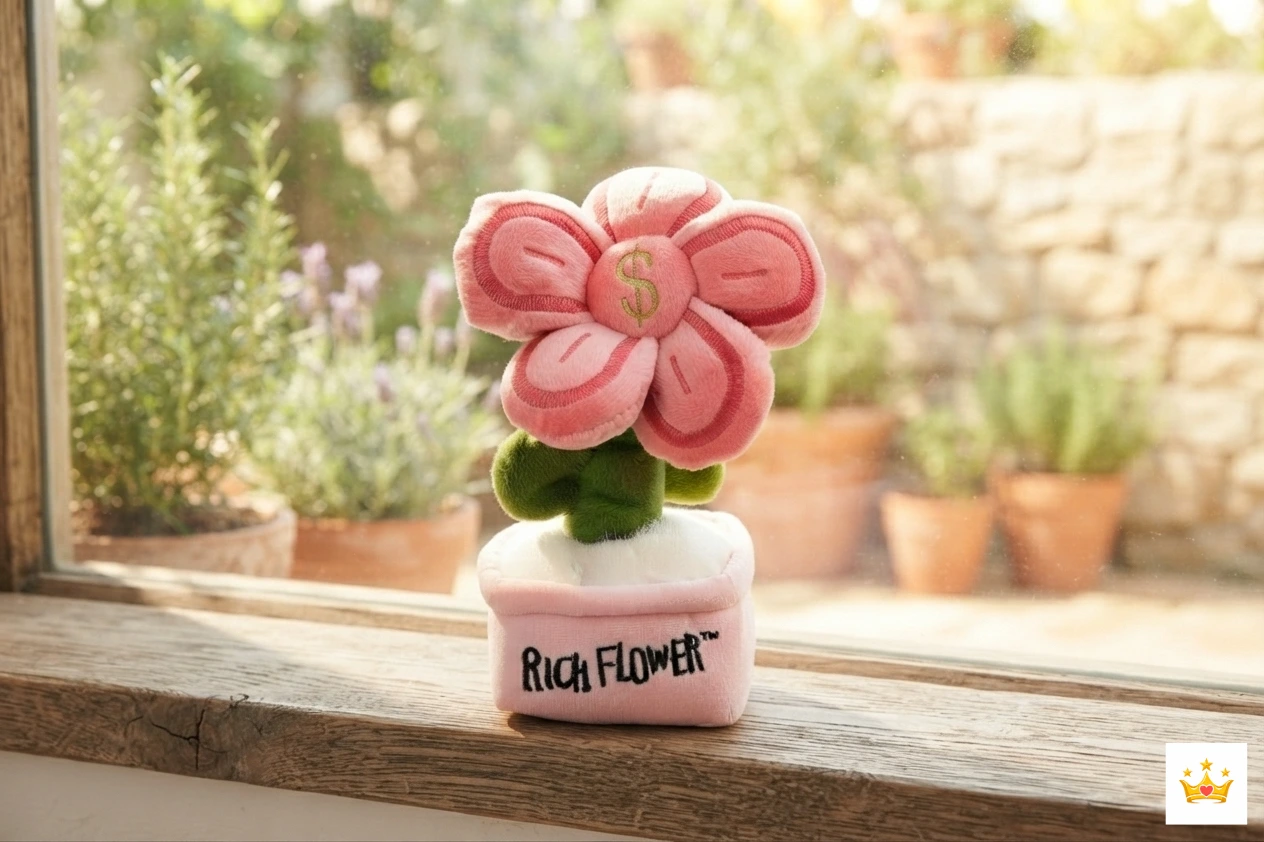 19cm Rich Flower Keychain Real Images