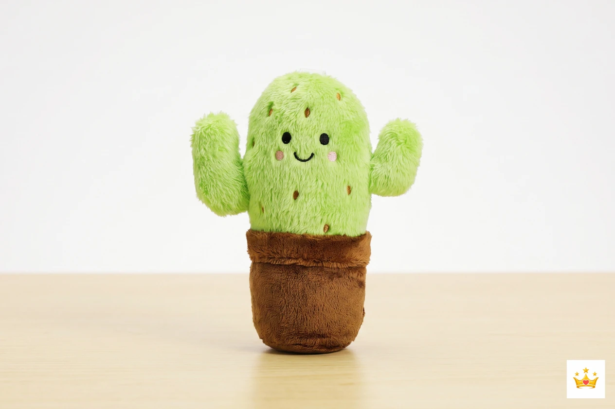 19cm Cactus Plush Keychain Real Images
