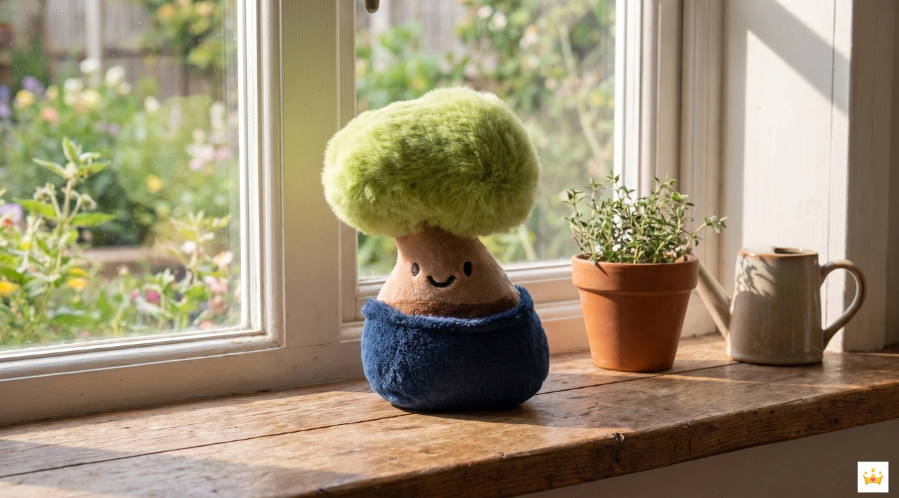 10cm Bonsai Tree Plush Keychain Real Images
