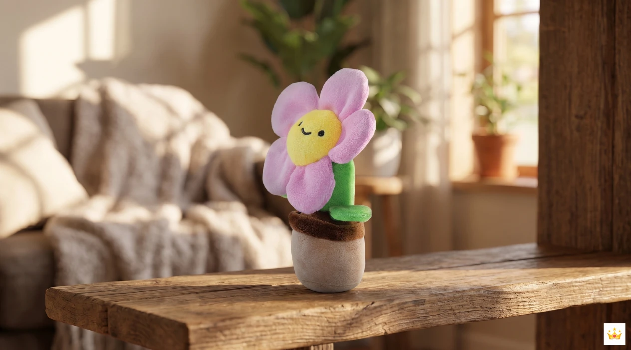15cm/10cm Wild Rose plush Keychain Real Images