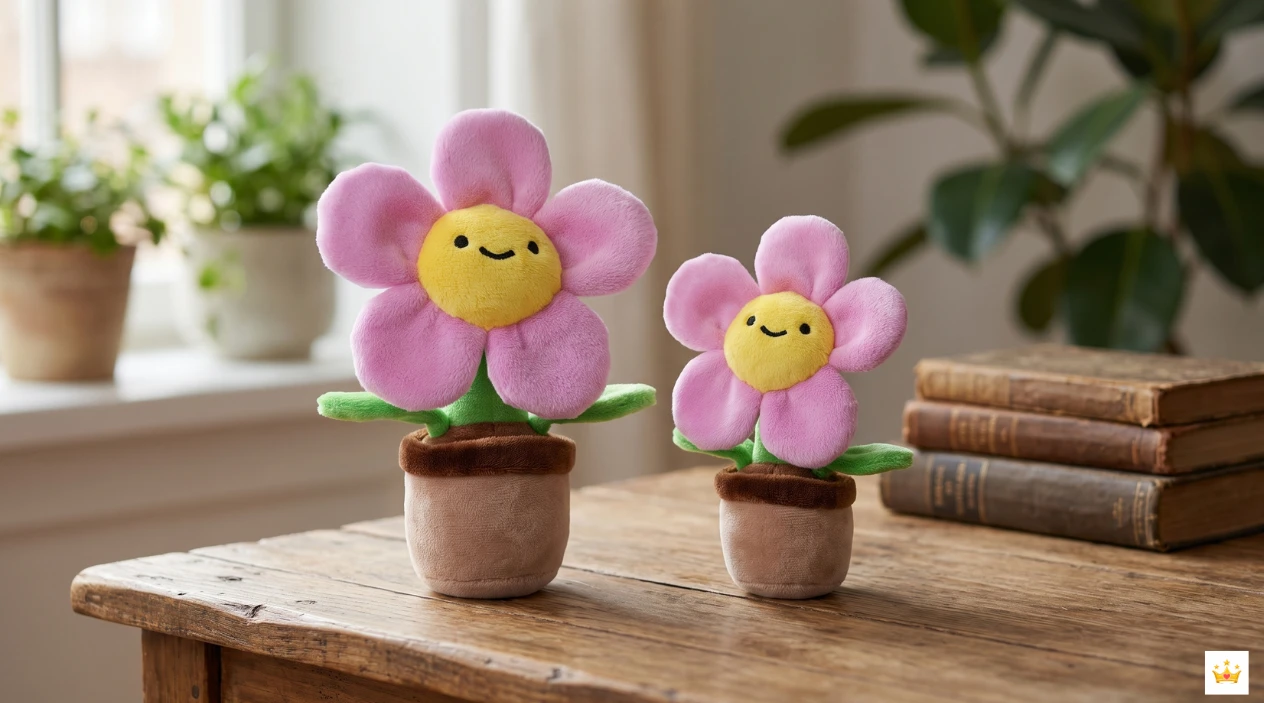 15cm/10cm Wild Rose plush Keychain Real Images