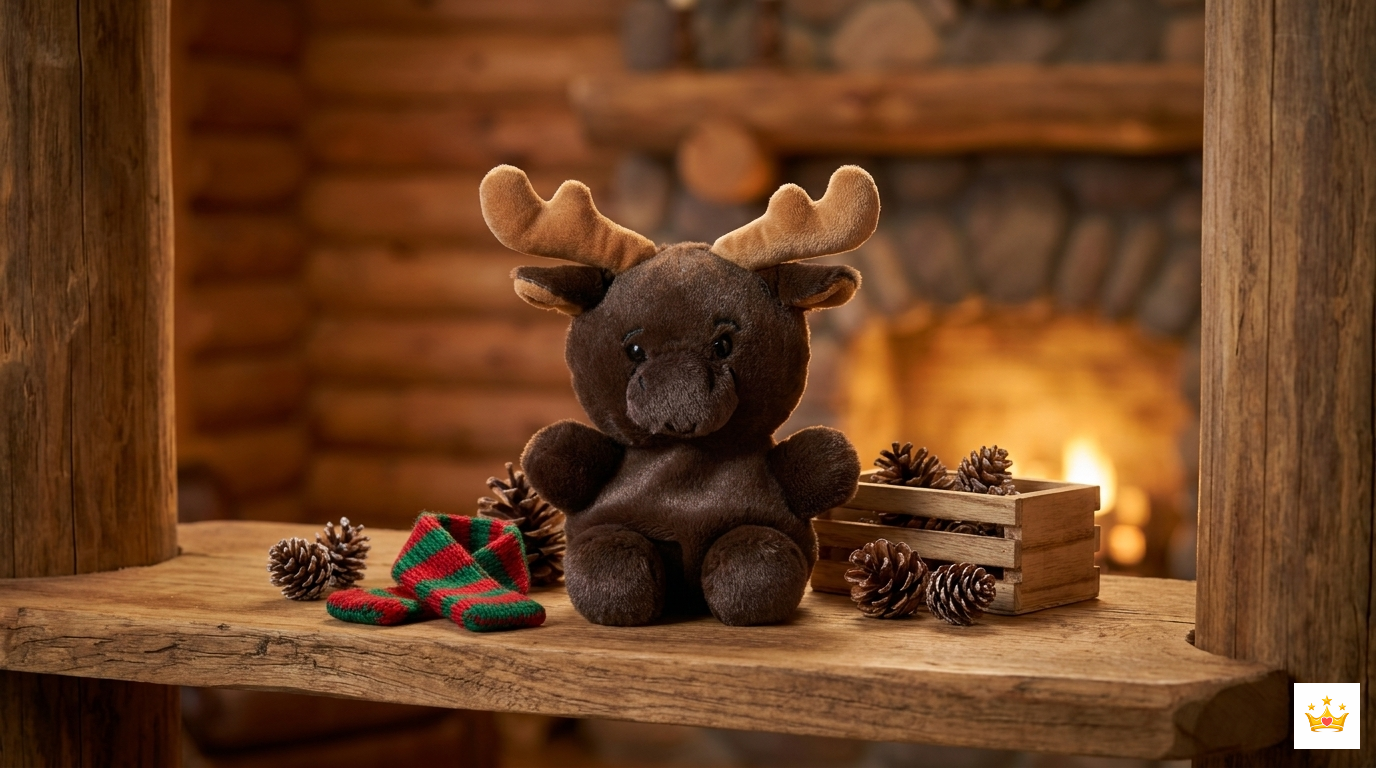 14CM Custom Moose Plush Toy Real Images