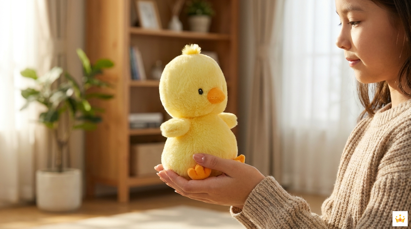 13CM Darling Duck Plush Real Images