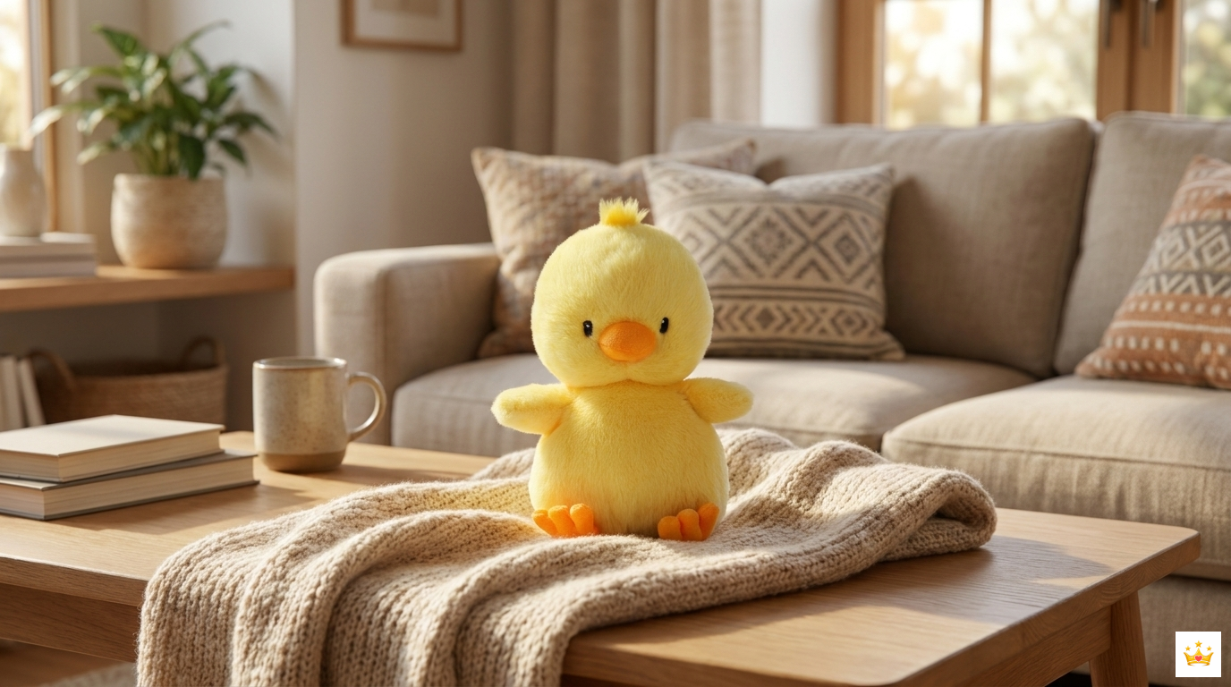 13CM Darling Duck Plush Real Images
