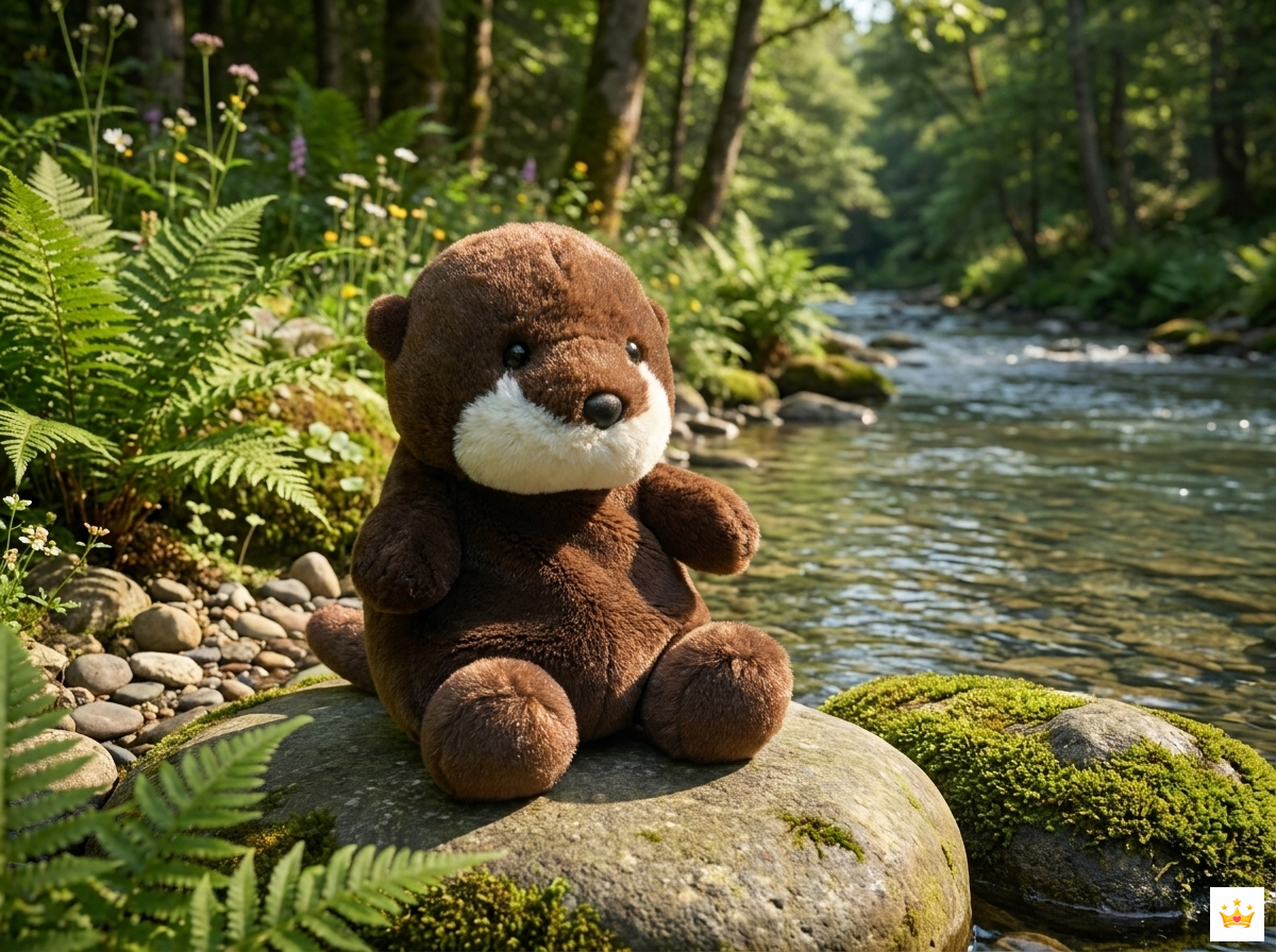 13CM River Otter Plush Real Images