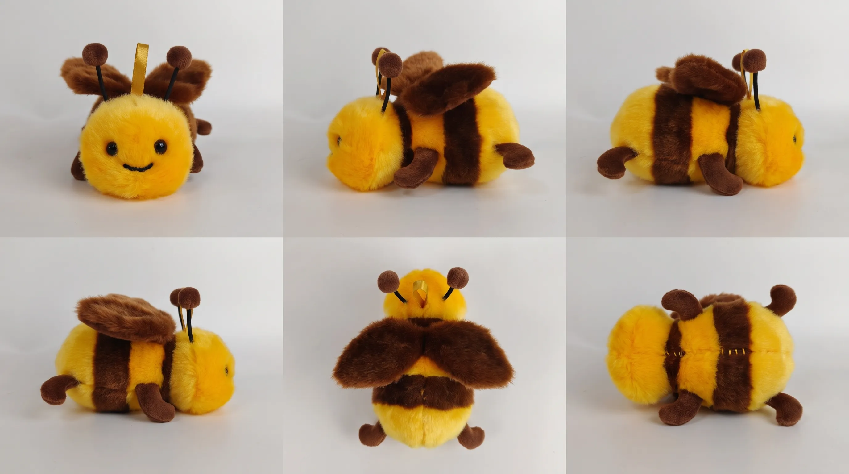 12cm Bumblebee Plush Keychain
