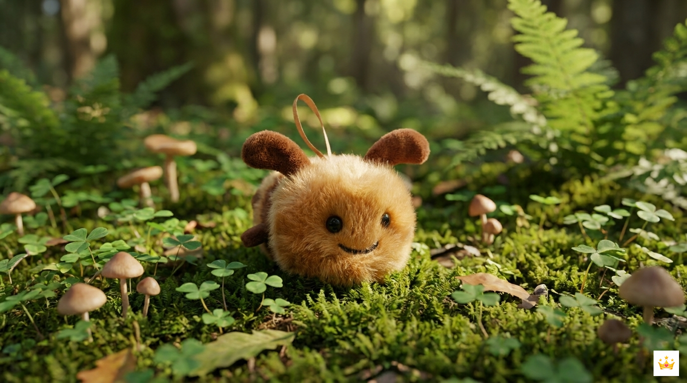 15cm Caterpillar Plush Keychain Real Images