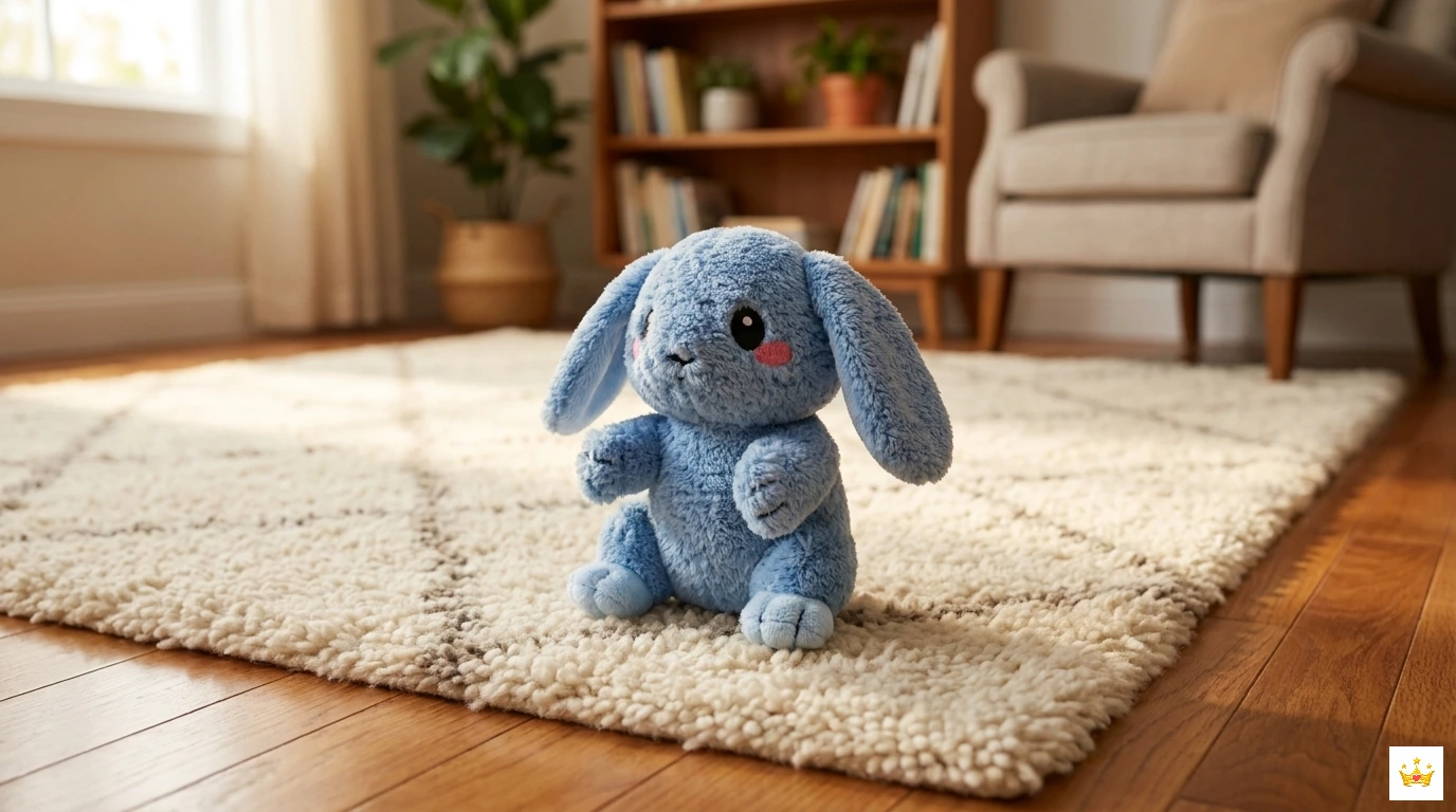 13cm Blue Bunny Plush Real Images