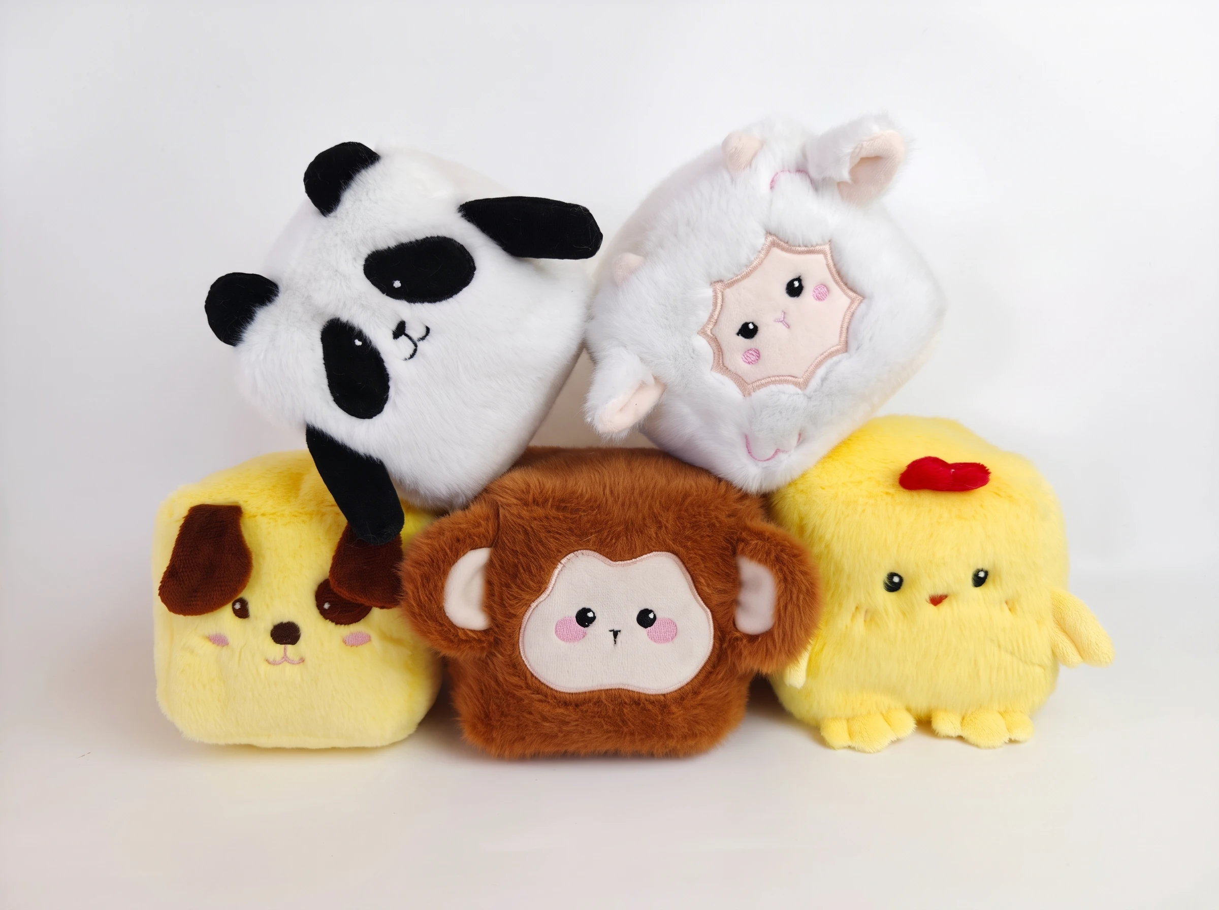 10cm Square Shaped Plush Animal