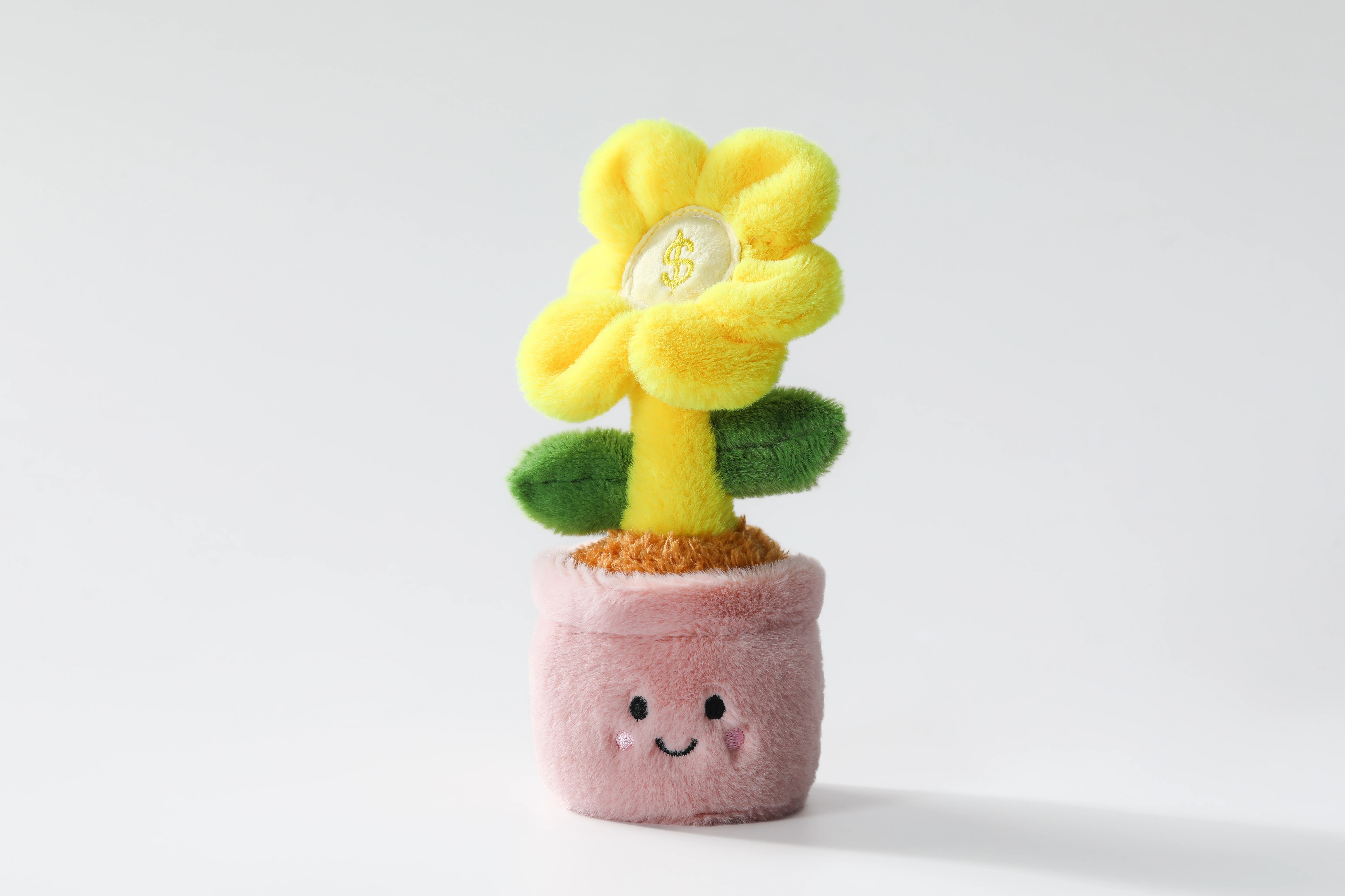 19cm Potted Sunflower Plush Keychain