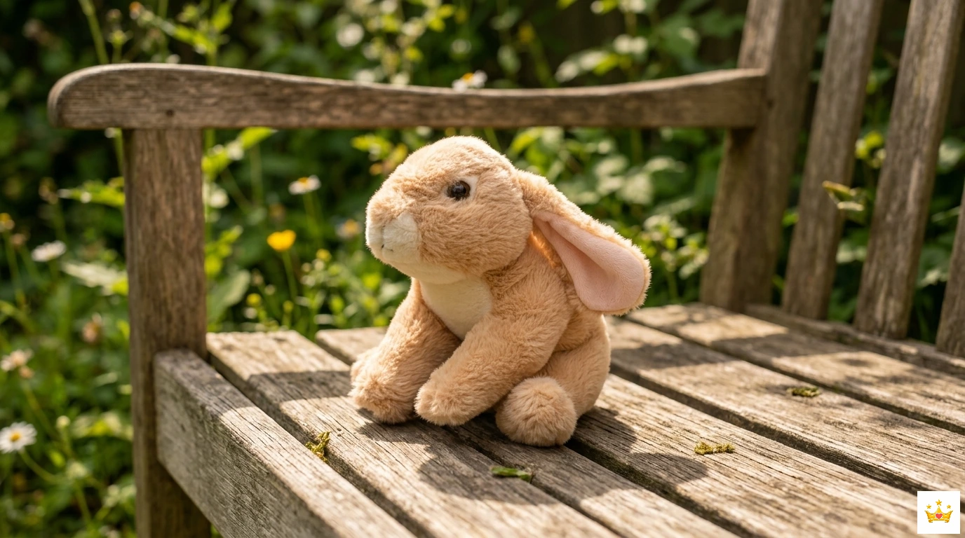 18cm Lop-Eared Rabbit Tan plush Real Images