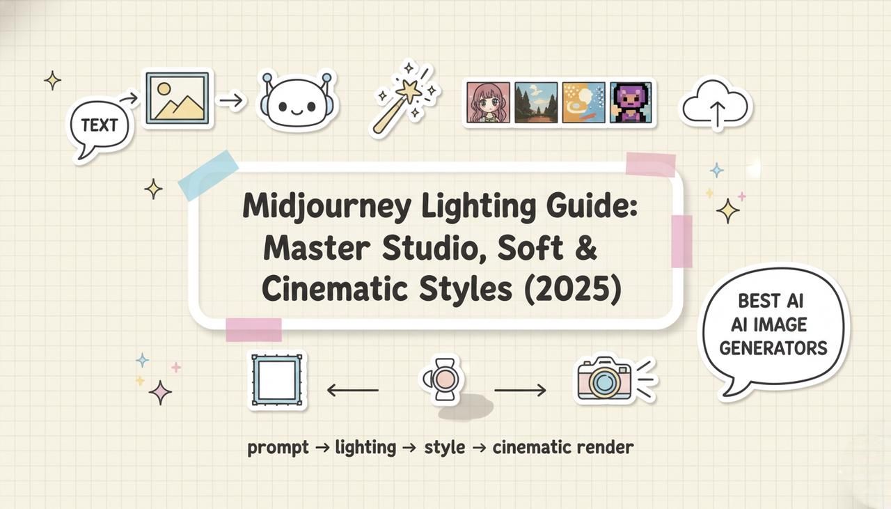 Midjourney Lighting Guide: Master Studio, Soft & Cinematic Styles (2025)