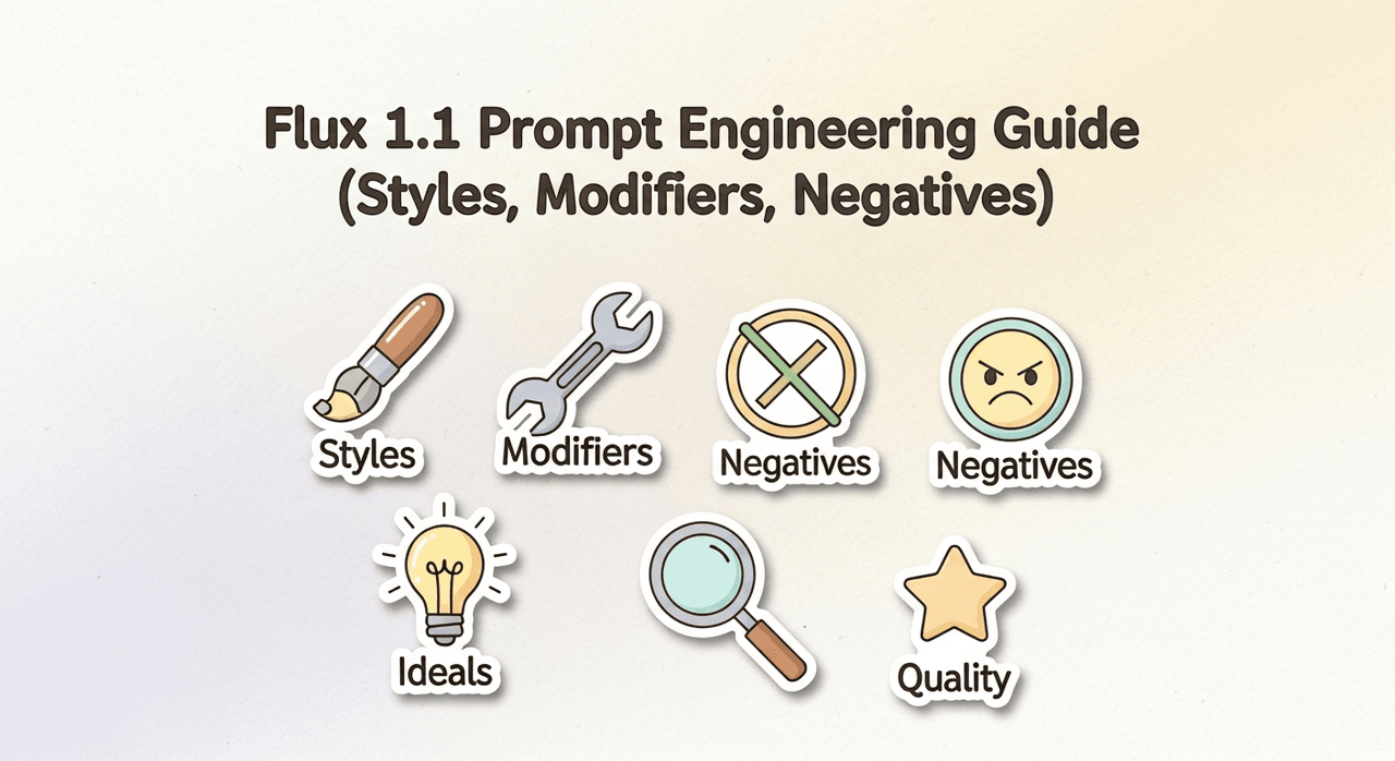 Flux 1.1 Prompt Engineering Guide (Styles, Modifiers, Negatives)