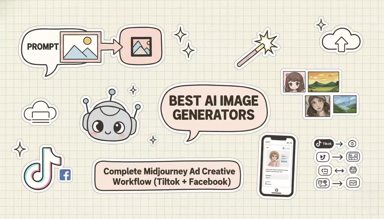 Complete Midjourney Ad Creative Workflow (TikTok + Facebook)