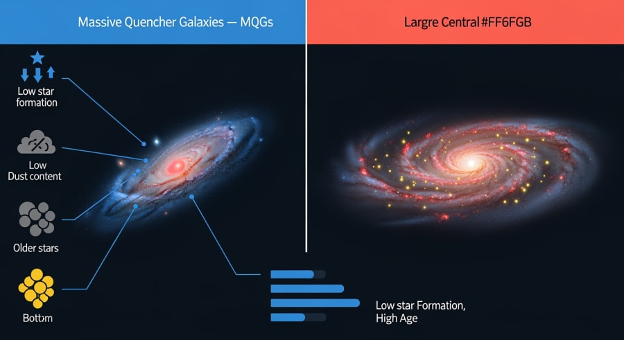 Comparison of massive quencher galaxies and dusty star-forming galaxies