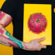 Curio stapeliiformis — Yellow / Pink Voronoi thumbnail 5