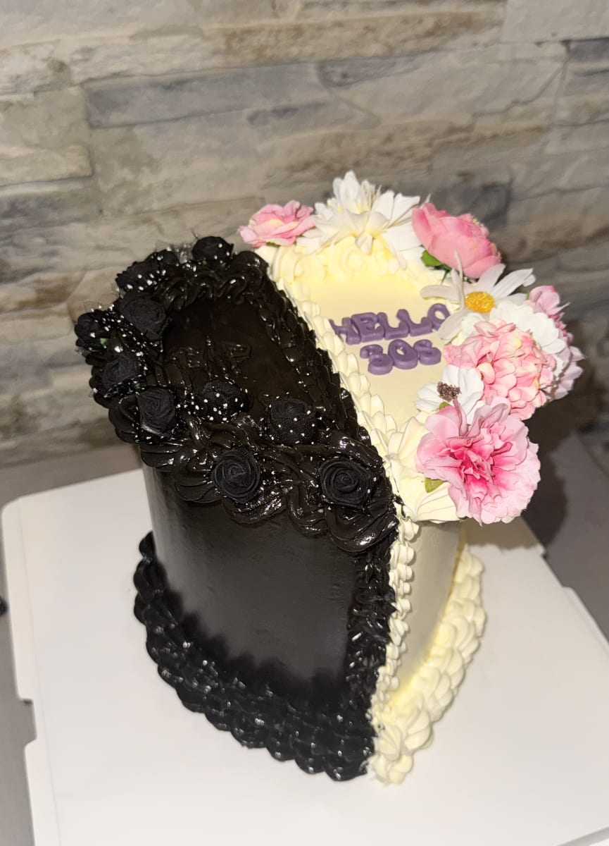 BLACK AND WHITE HEART