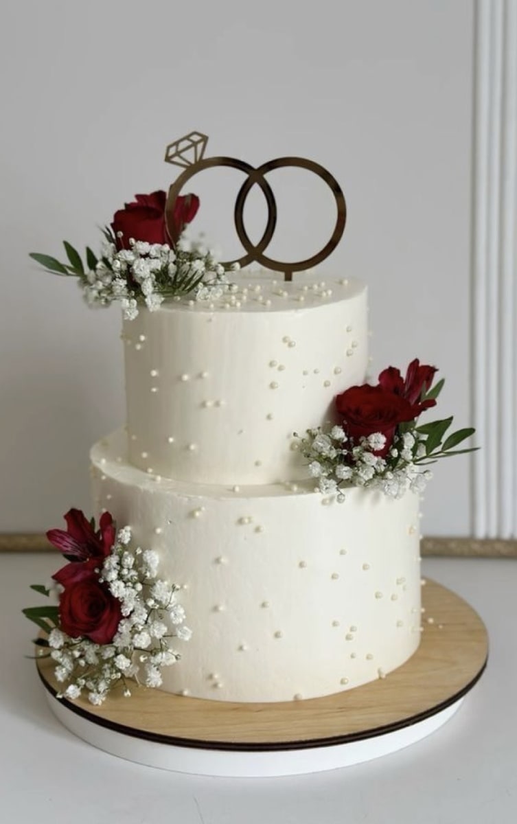 Weedding cake 2 étages 25-30 parts