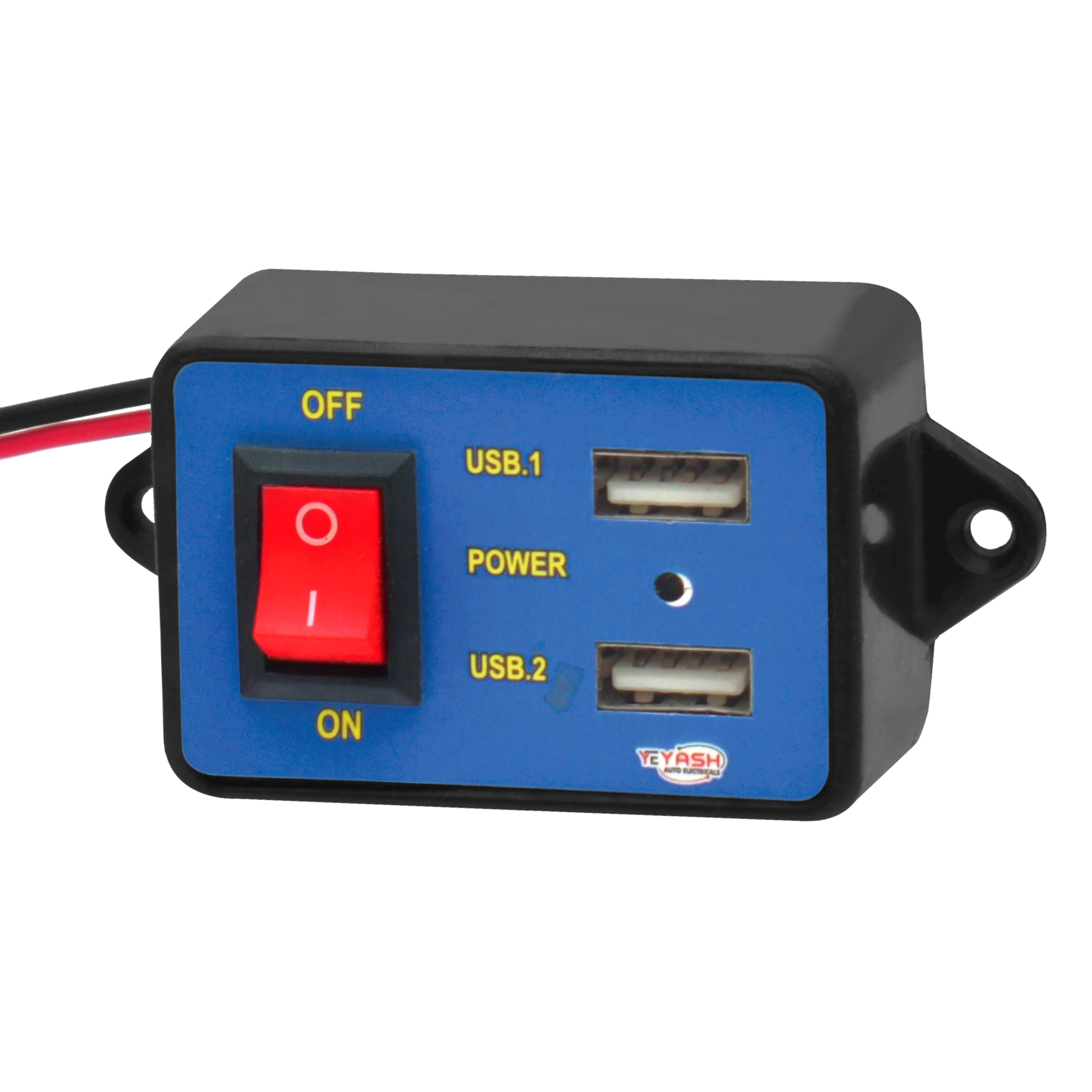 YASH AUTO ELECTRICALS 12/24V MINI USB FAST CHARGER FOR CAR AND BIKE USE FOR MOBILE CHARGER 