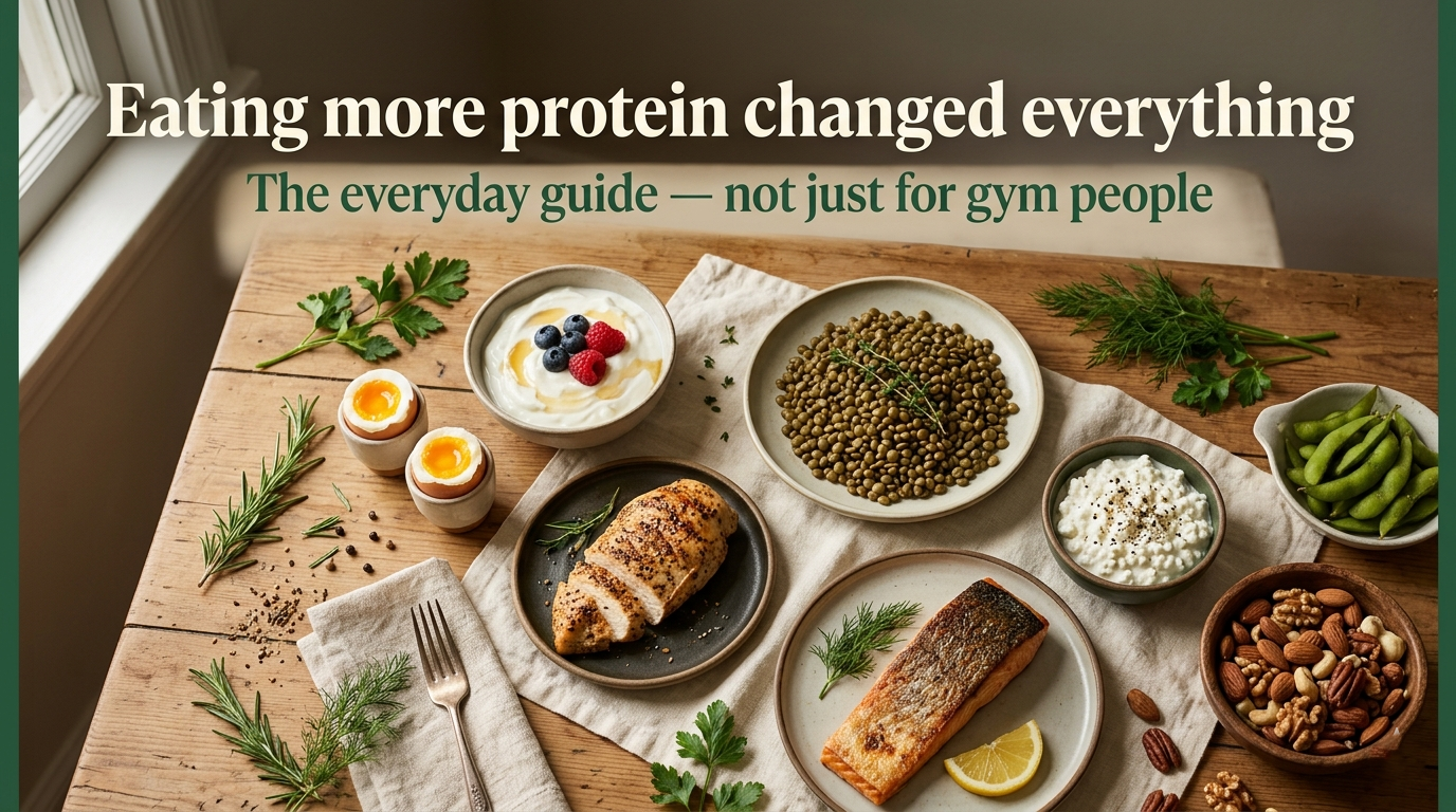High-Protein Diet 2026: The Everyday Guide for Busy Adults, Women Over 40, and Anyone Who Wants More Energy — No Gym Required!
