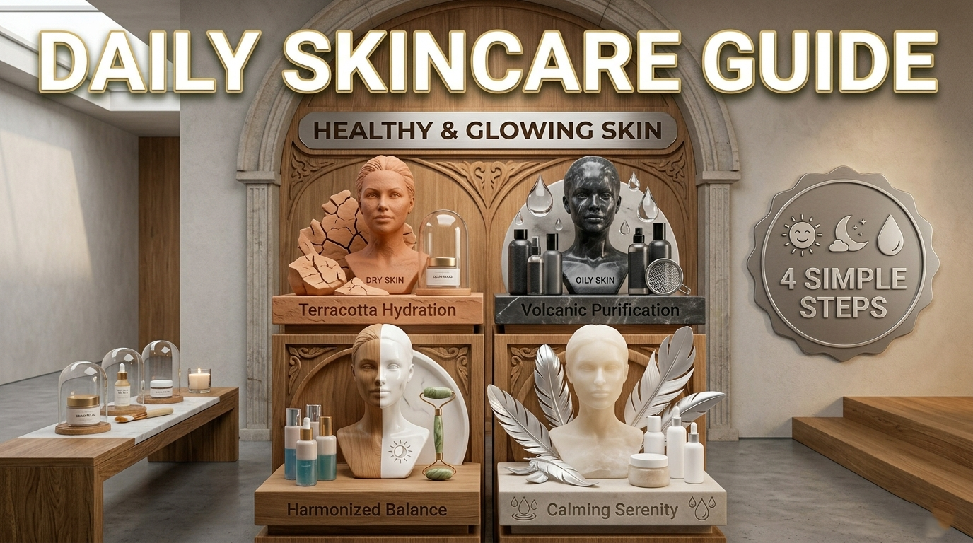 The Complete Daily Skincare Guide: Simple Habits for Naturally Healthy and Glowing Skin