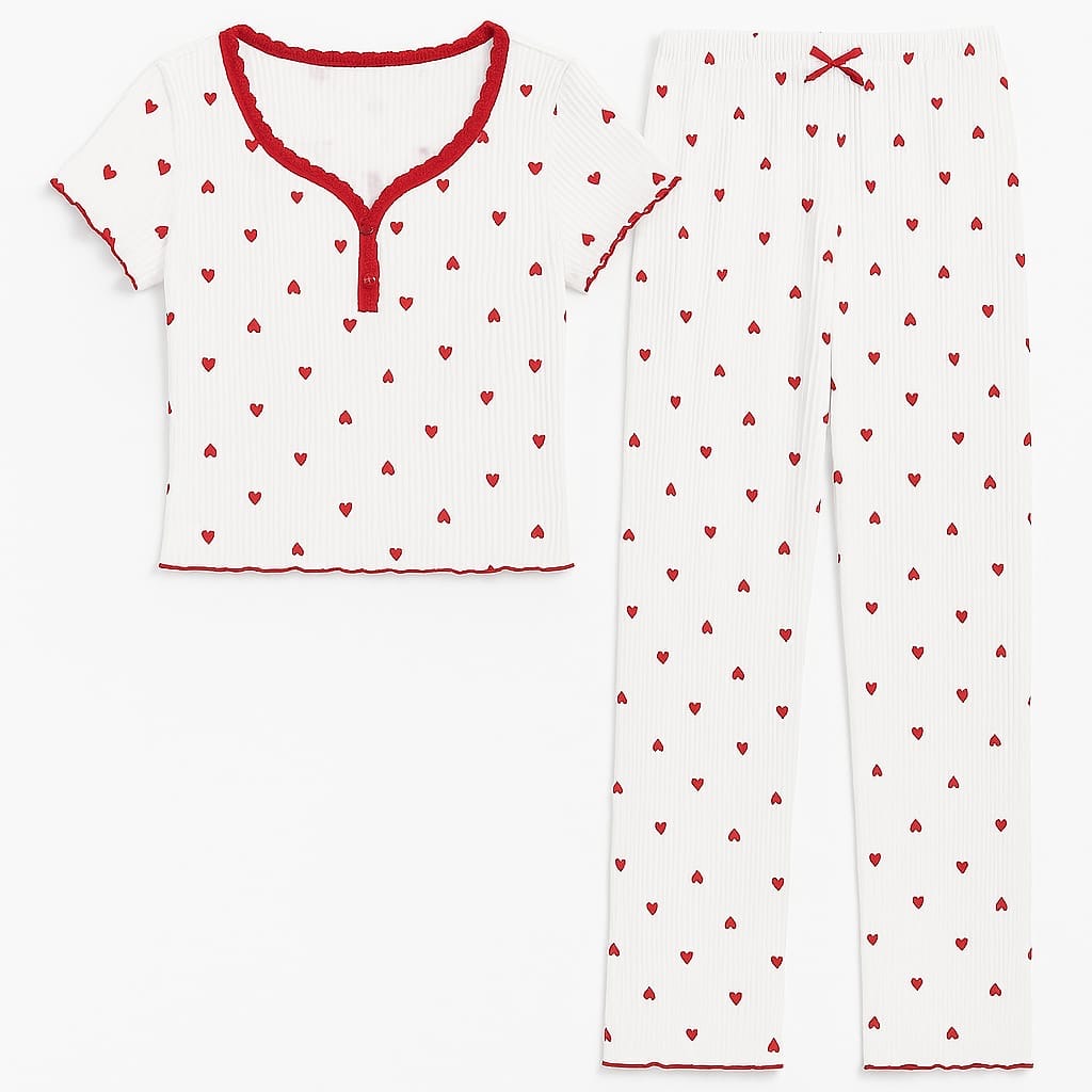 Heart Print lounge set