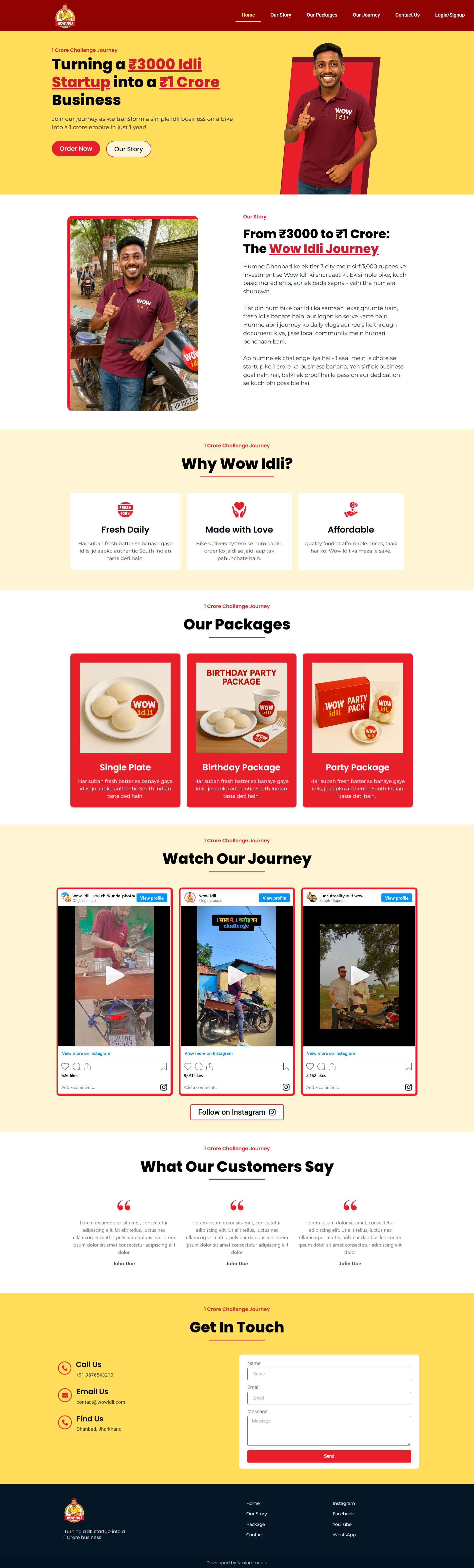 Full website screenshot