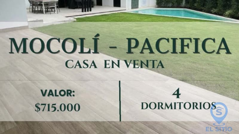 Casa en Pacífica, Mocoli, Samborondón por $715.000