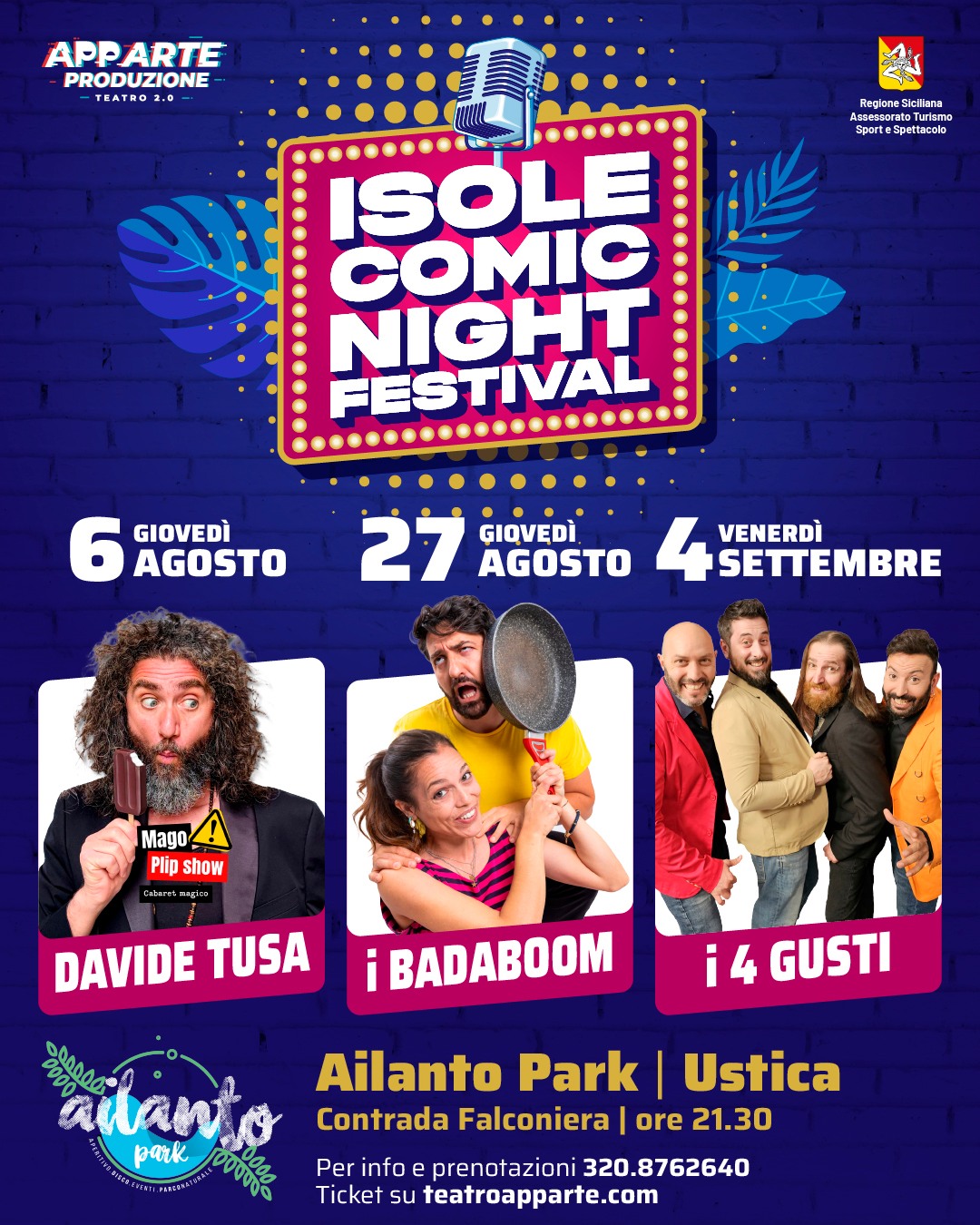 Isole Comic Night Festival - I 4 Gusti — teatro — Varie location