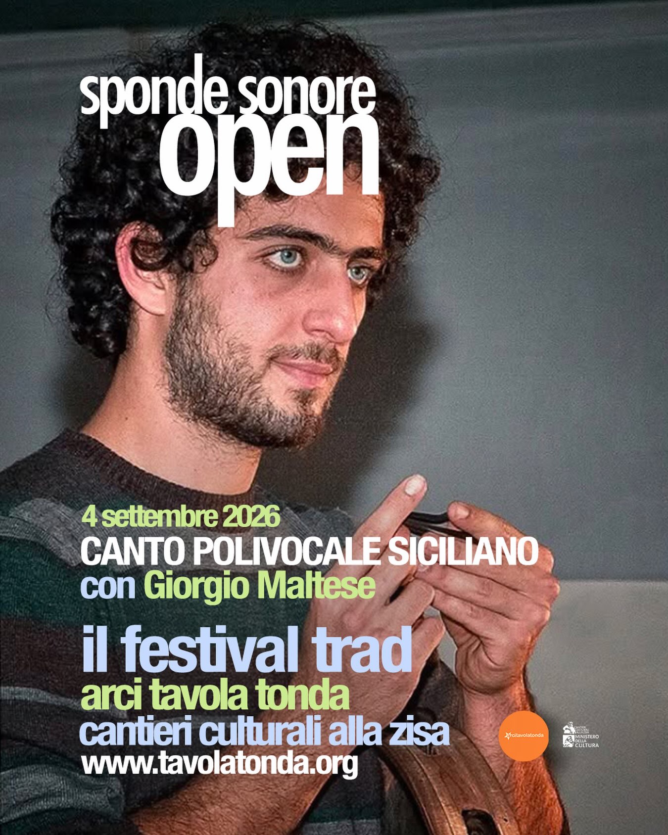 CANTO POLIVOCALE SICILIANO con Giorgio Maltese — evento-culturale — CANTIERI CULTURALI DELLA ZISA