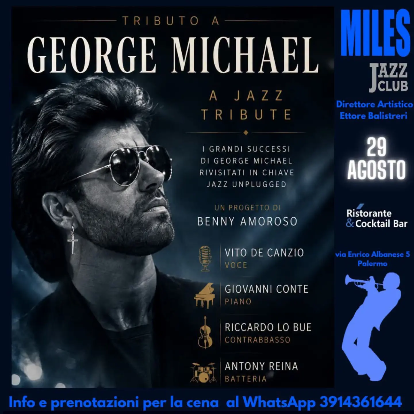 Tributo a George Michael in Jazz — musica — Miles Davis Jazz Club