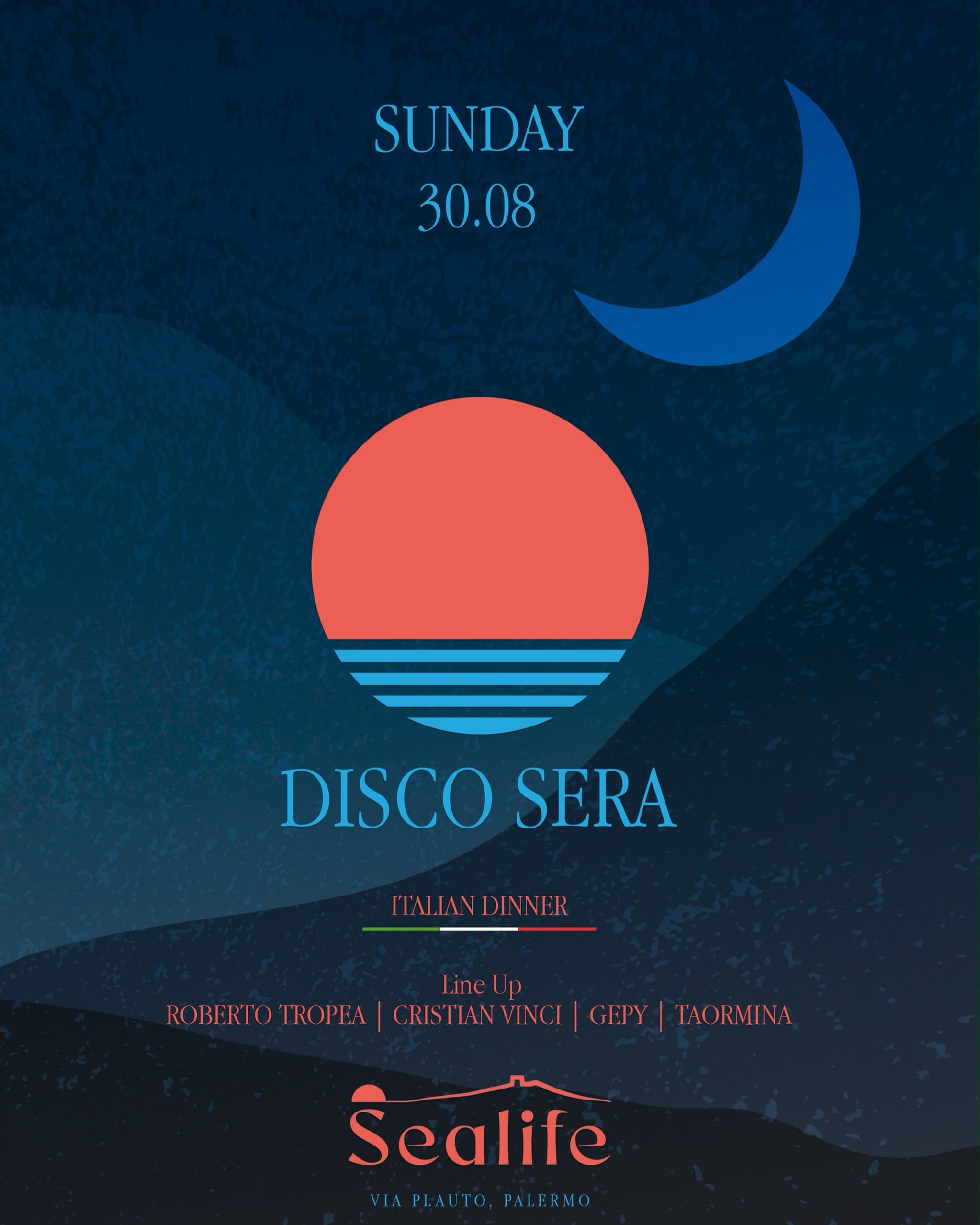 Italian Dinner and Party @ Sealife Club — musica — Sealife Club