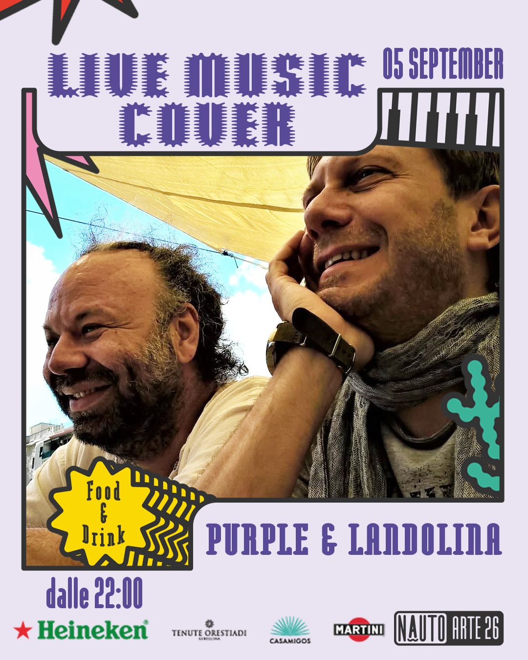 Live Music Cover con Purple & Landolina — musica — NAUTOARTE26