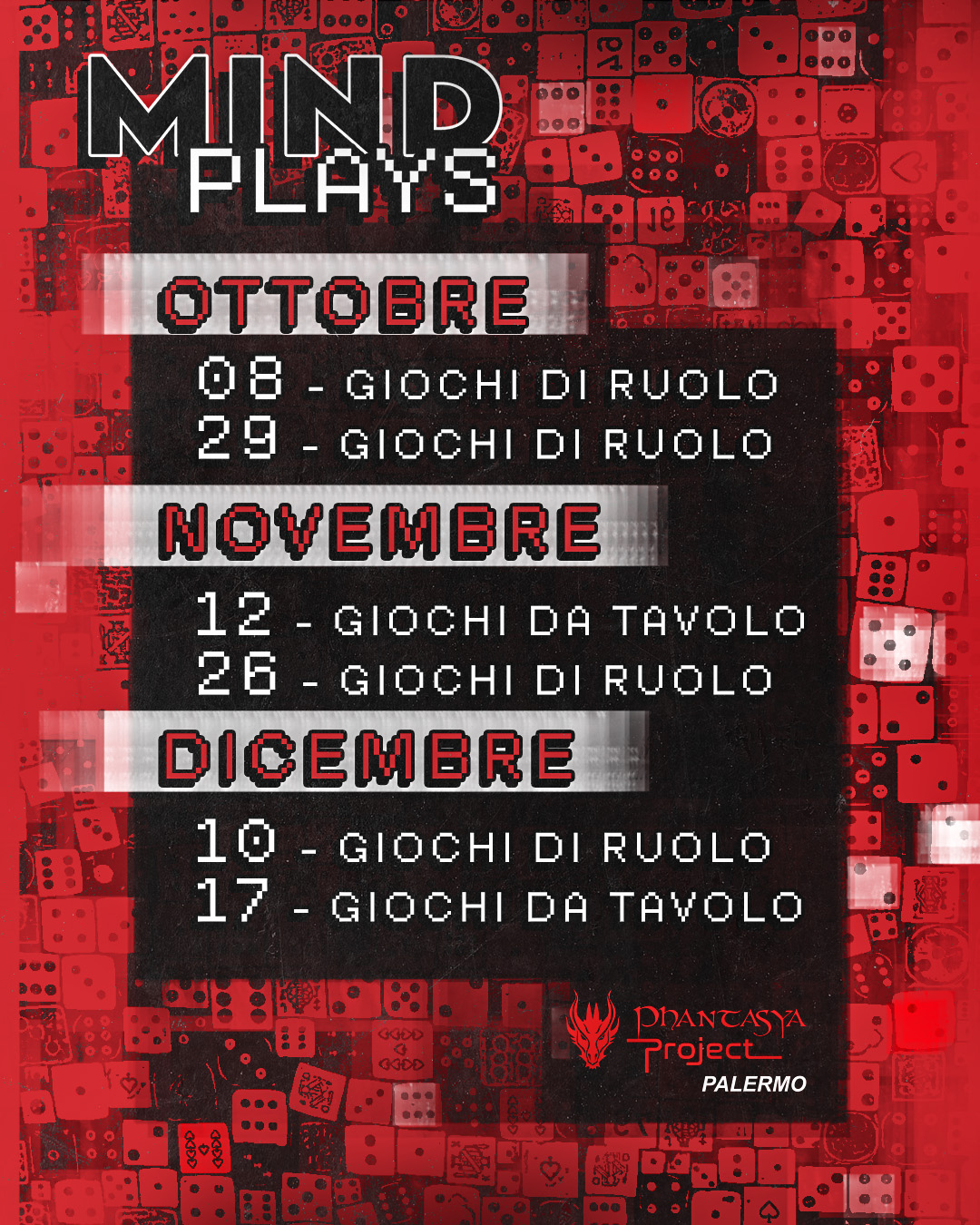 MIND PLAYS - Giochi di ruolo 29 Ottobre — evento-culturale — MIND HOUSE