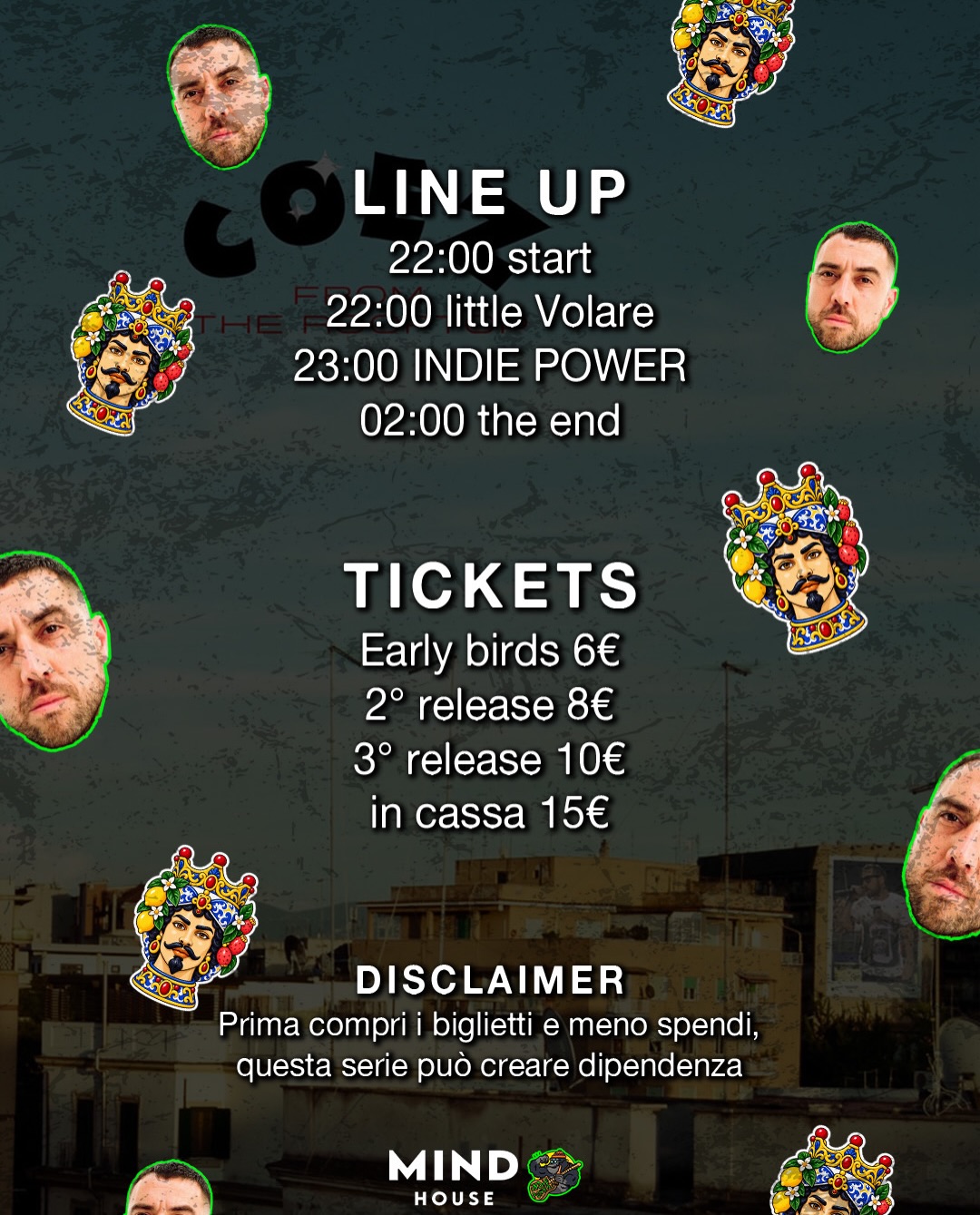 INDIE POWER TORNA A PALERMO — musica — MIND HOUSE