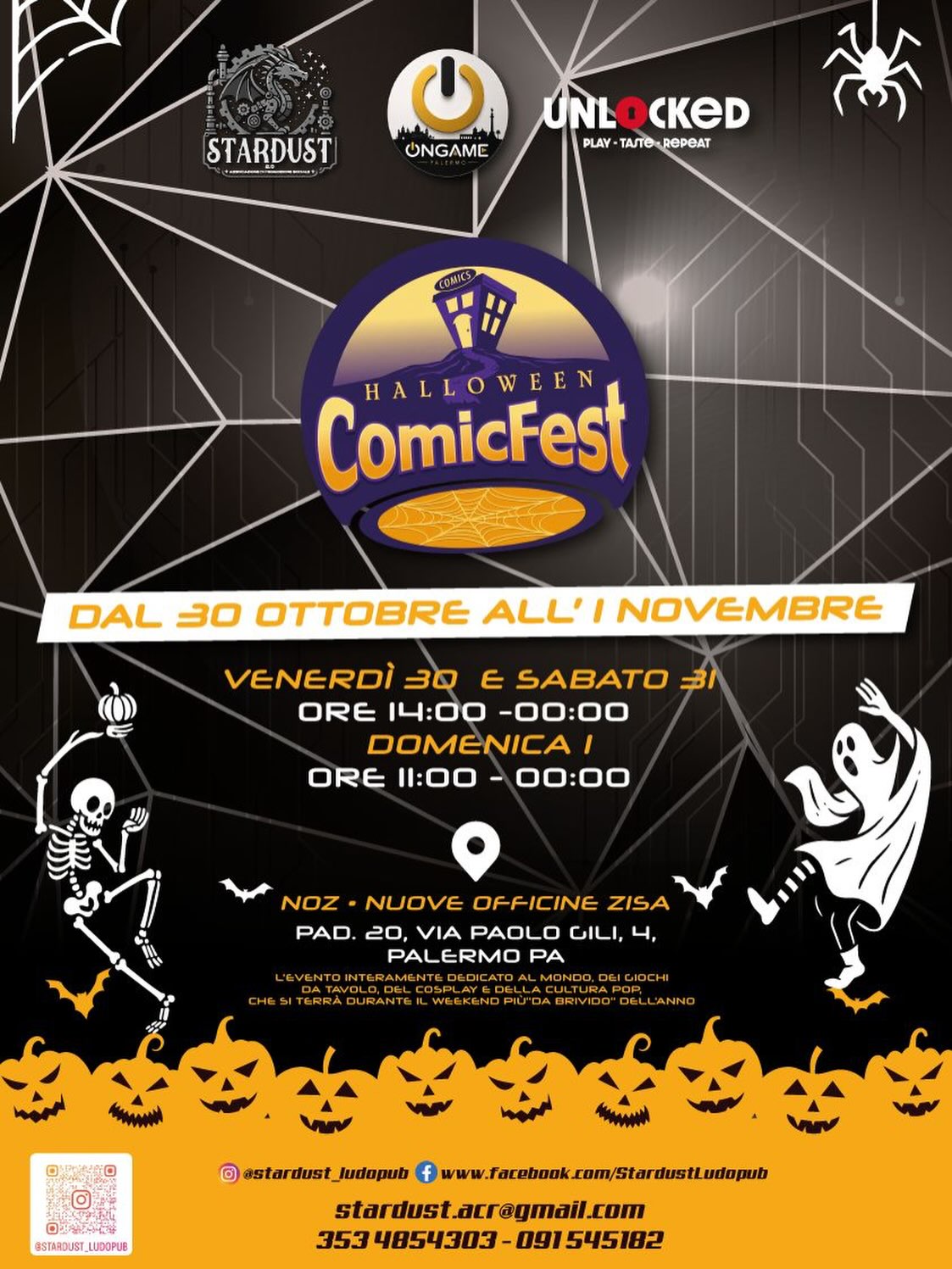 Halloween - Evento giochi da tavolo, cosplay e cultura pop — evento-culturale — NOZ - Nuove Officine Zisa