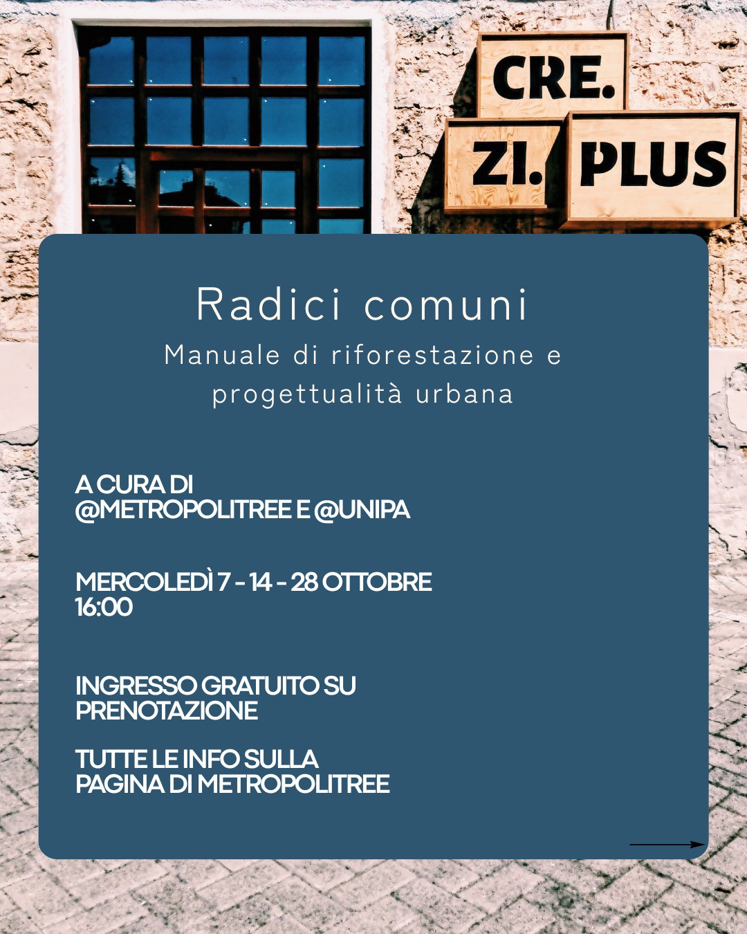 Di radici comuni Manuale di riforestazione e progettualità urbana — evento-culturale — MARTHA Music ART House Academy