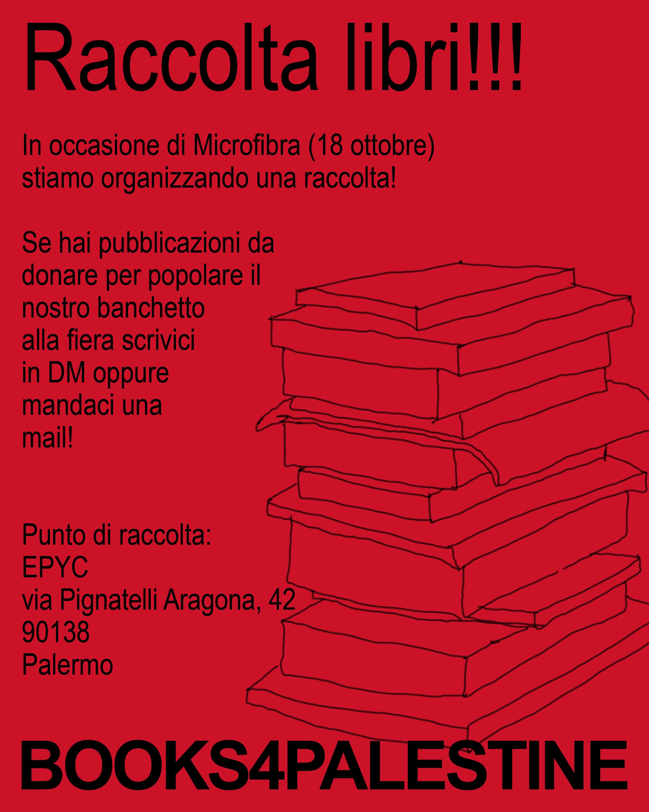 Microfibra - Raccolta libri a Palermo — evento-culturale — EPYC