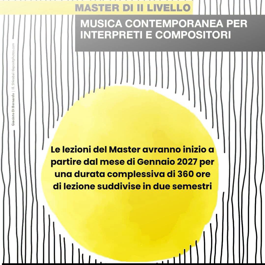 Master di II livello in Musica Contemporanea per interpreti e compositori — musica — Conservatorio Alessandro Scarlatti, Palermo
