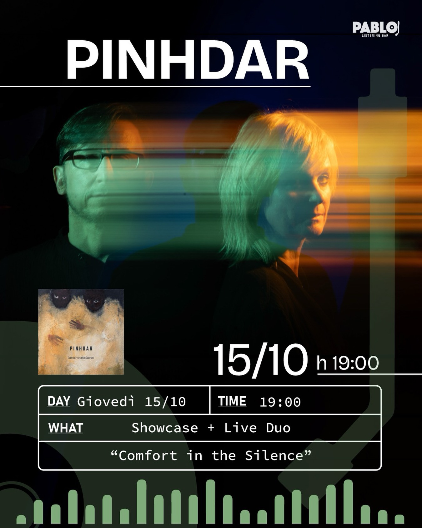 PINHDAR — Comfort in the Silence, live — musica — PABLO LISTENING BAR
