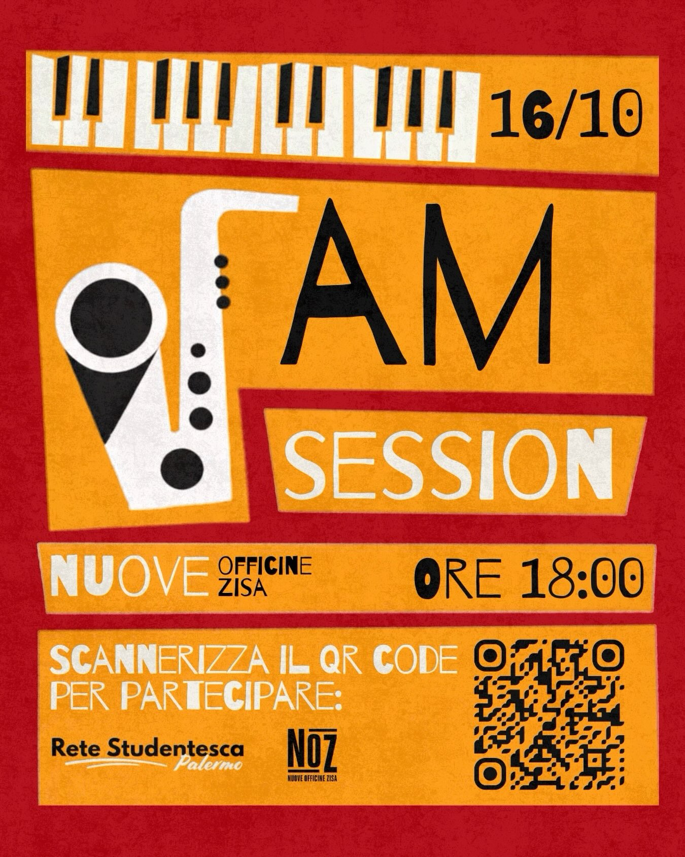 Jam Session della rete studentesca di Palermo — musica — NOZ - Nuove Officine Zisa