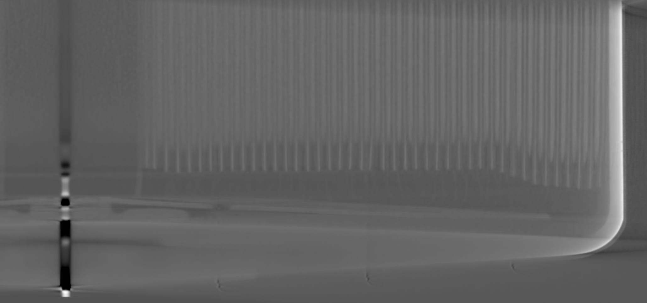The same side view with advanced denoising