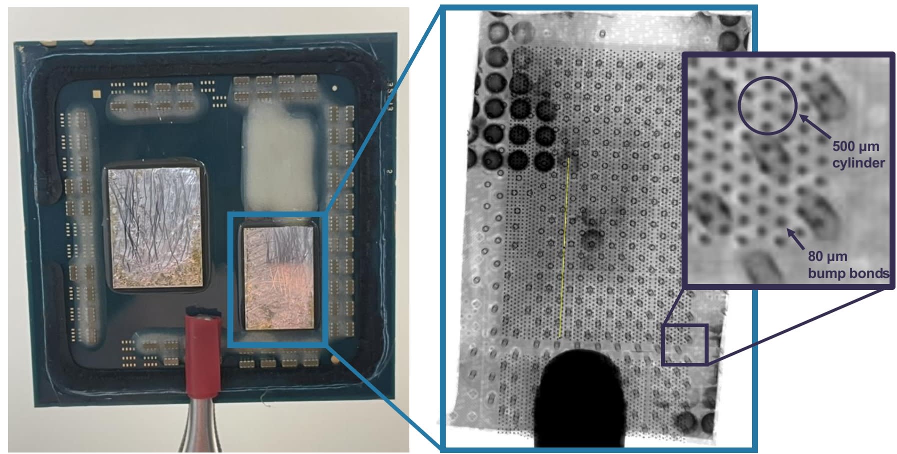 Sample preparation of AMD Ryzen 7 5800X3D for nano-CT