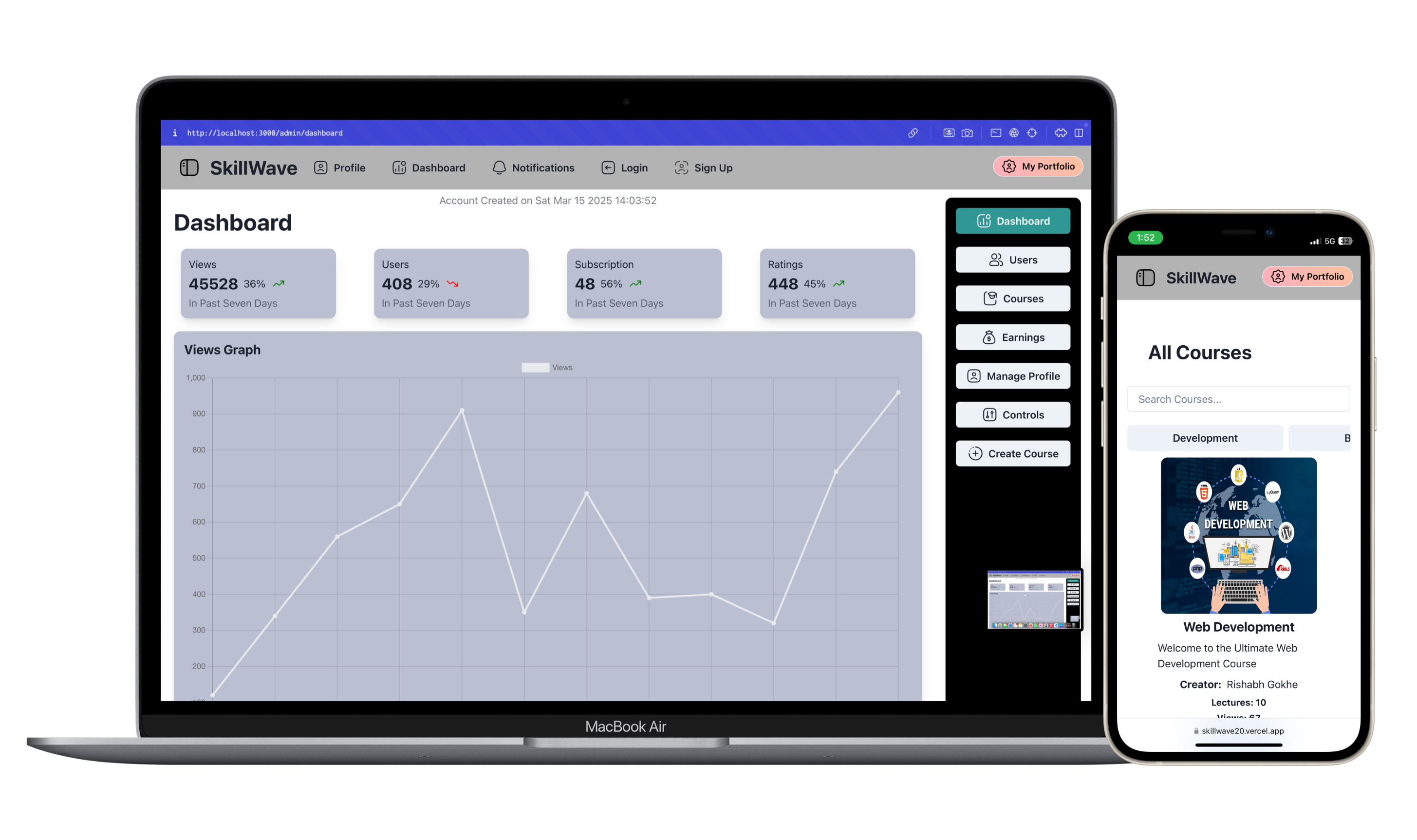SkillWave Admin Dashboard
