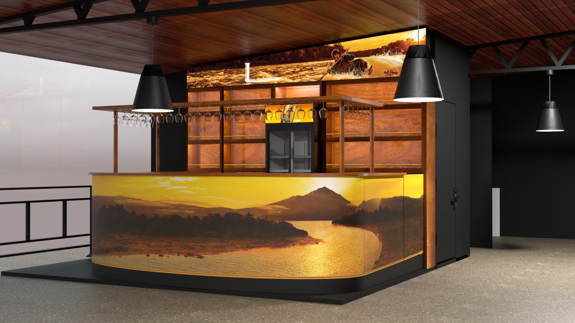 Open Counter Bar